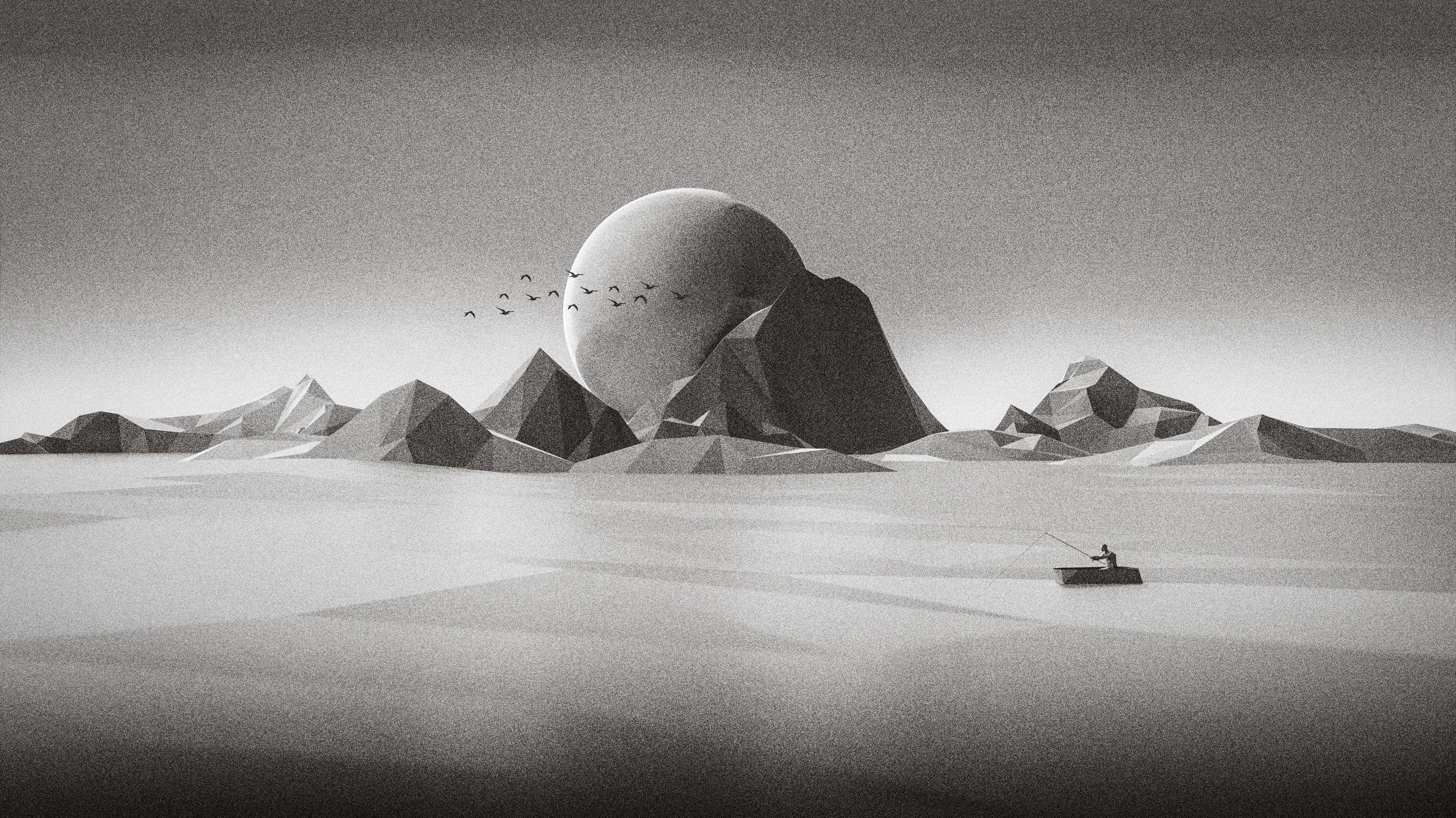 CGI, landscape, Cinema 4D, HD Wallpaper