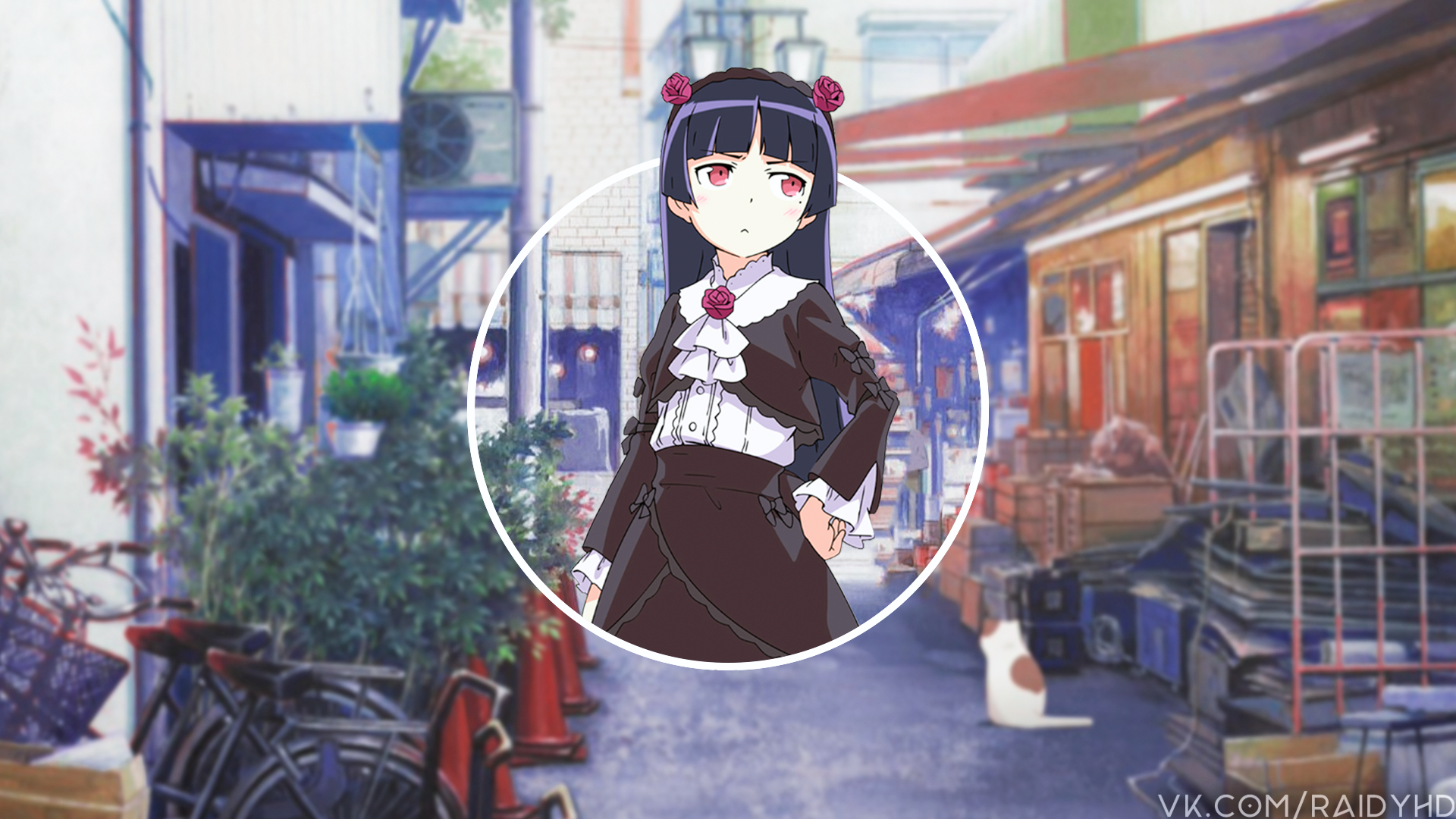 anime, anime girls, picture-in-picture, HD Wallpaper