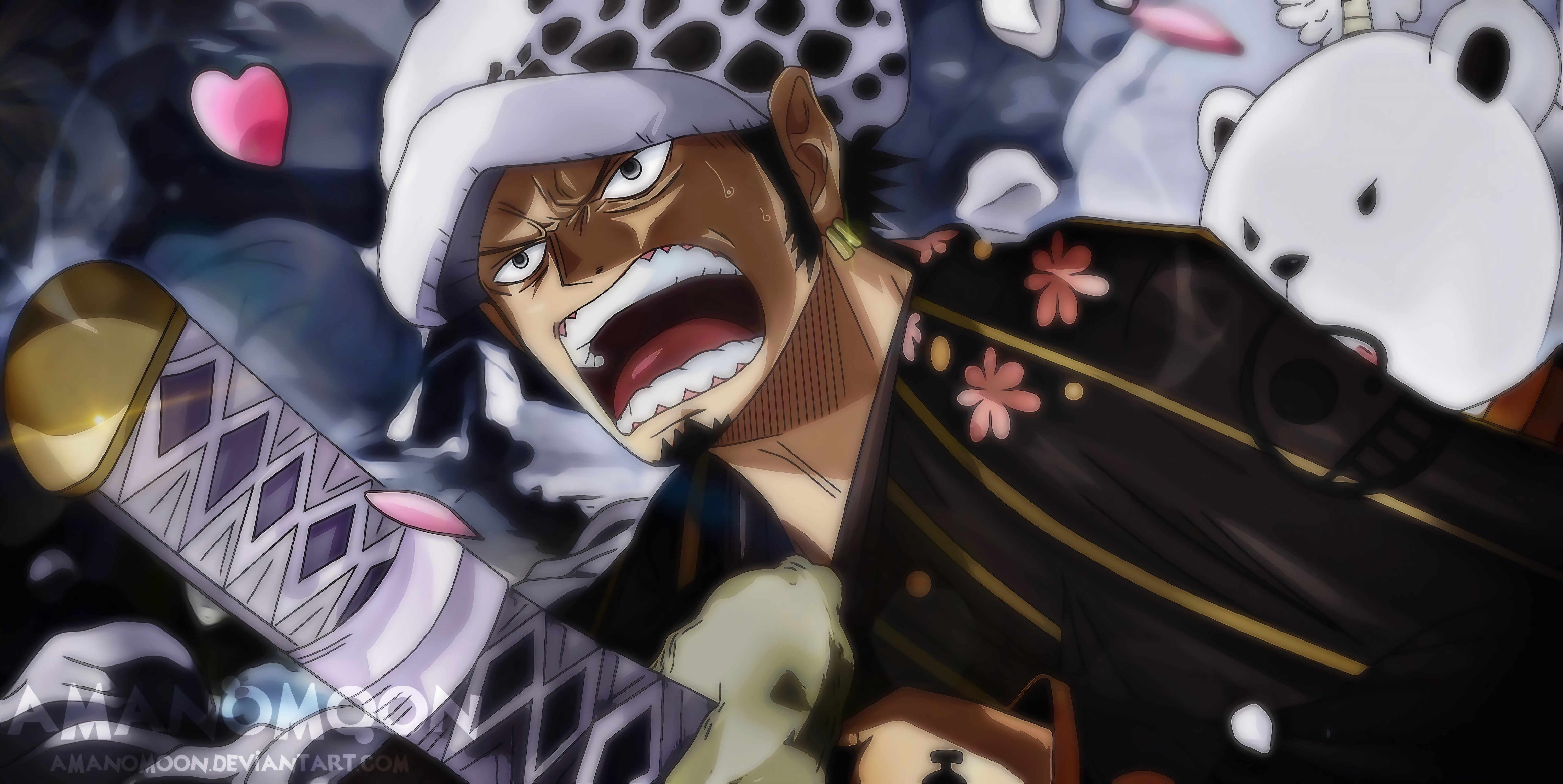 One Piece, Trafalgar Law, Amanomoon, HD Wallpaper