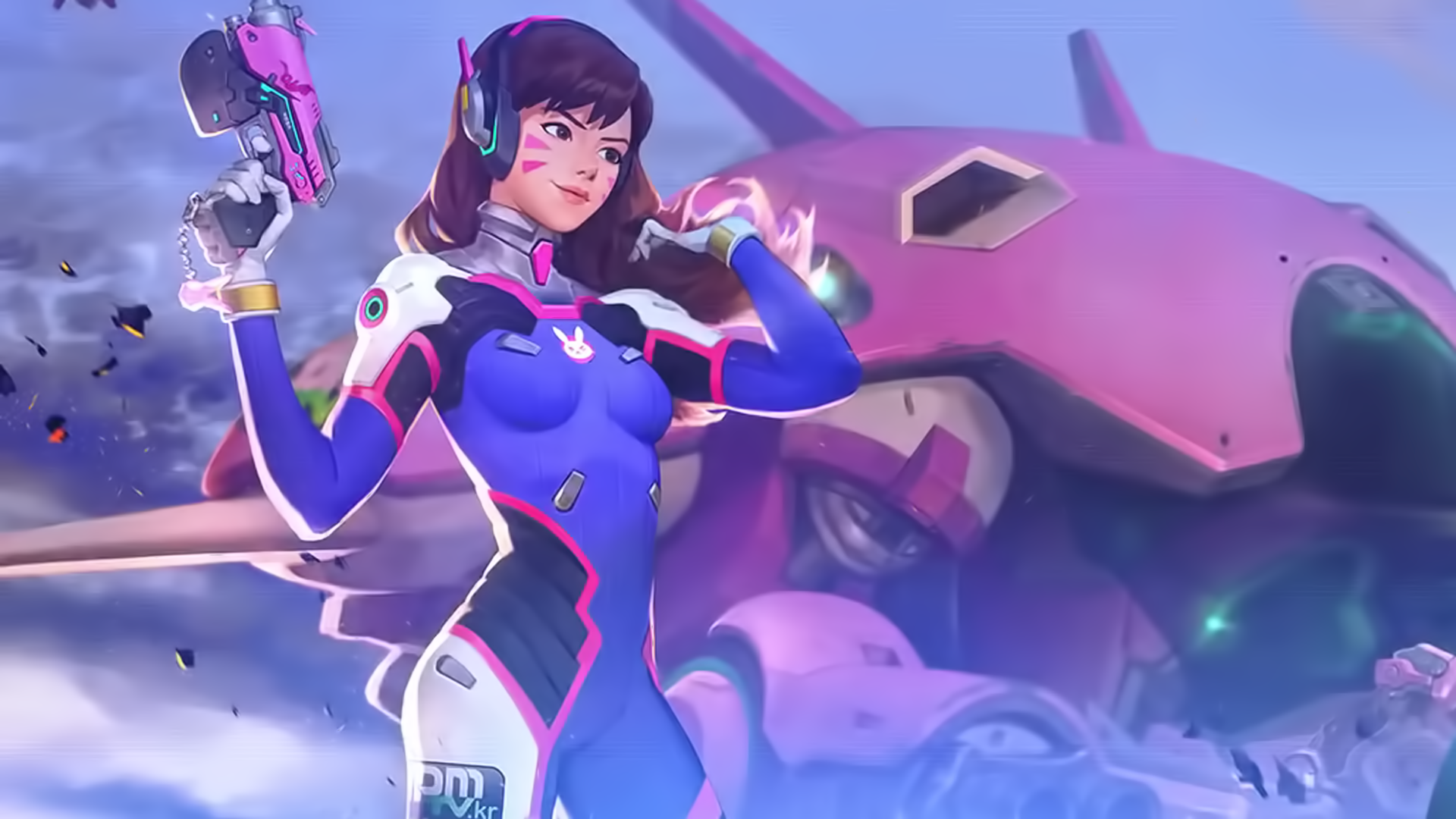 D.Va (Overwatch), 4Gamers, anime girls, Overwatch, HD Wallpaper