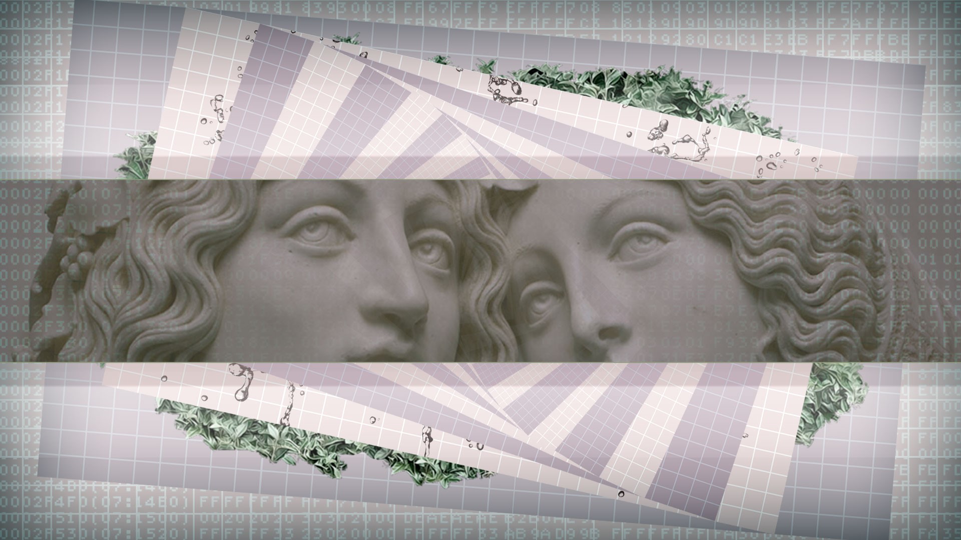 vaporwave, classical art, abstract, HD Wallpaper