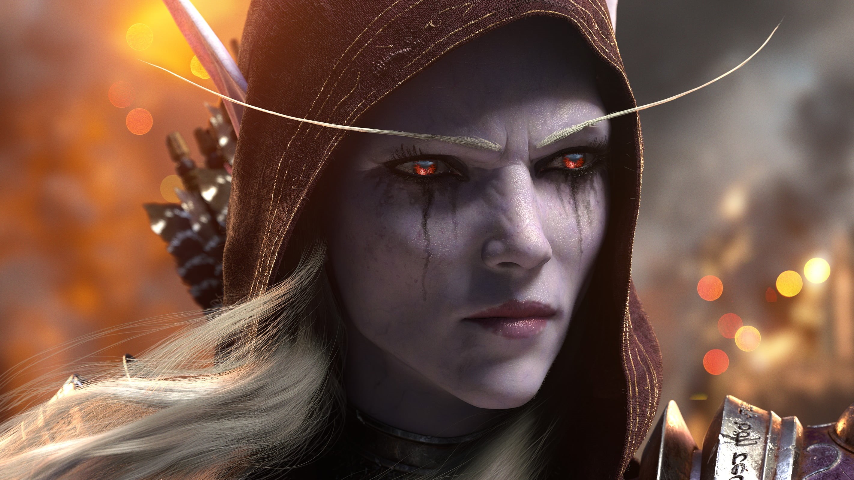 hood, beauty, hairstyle, young adult, Forsaken (character), portrait, depression - sadness, Warcraft, digital art, beautiful woman, one person, headshot, HD Wallpaper
