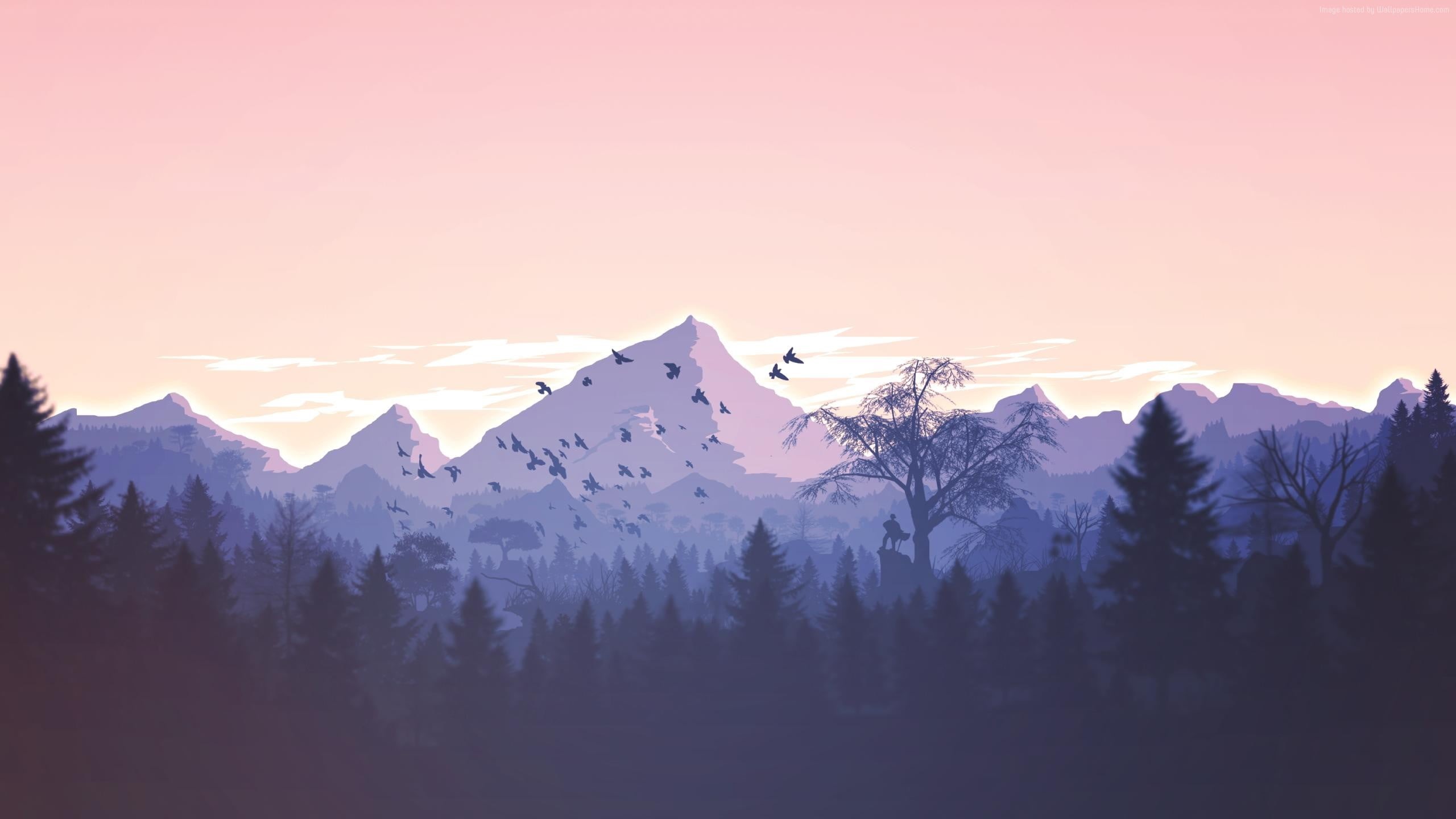 european Alps, mountain, tranquility, rock - Object, no people, mountains, fog, sunset, scenics, plant, outdoors, cold temperature, mountain Range, nature, HD Wallpaper
