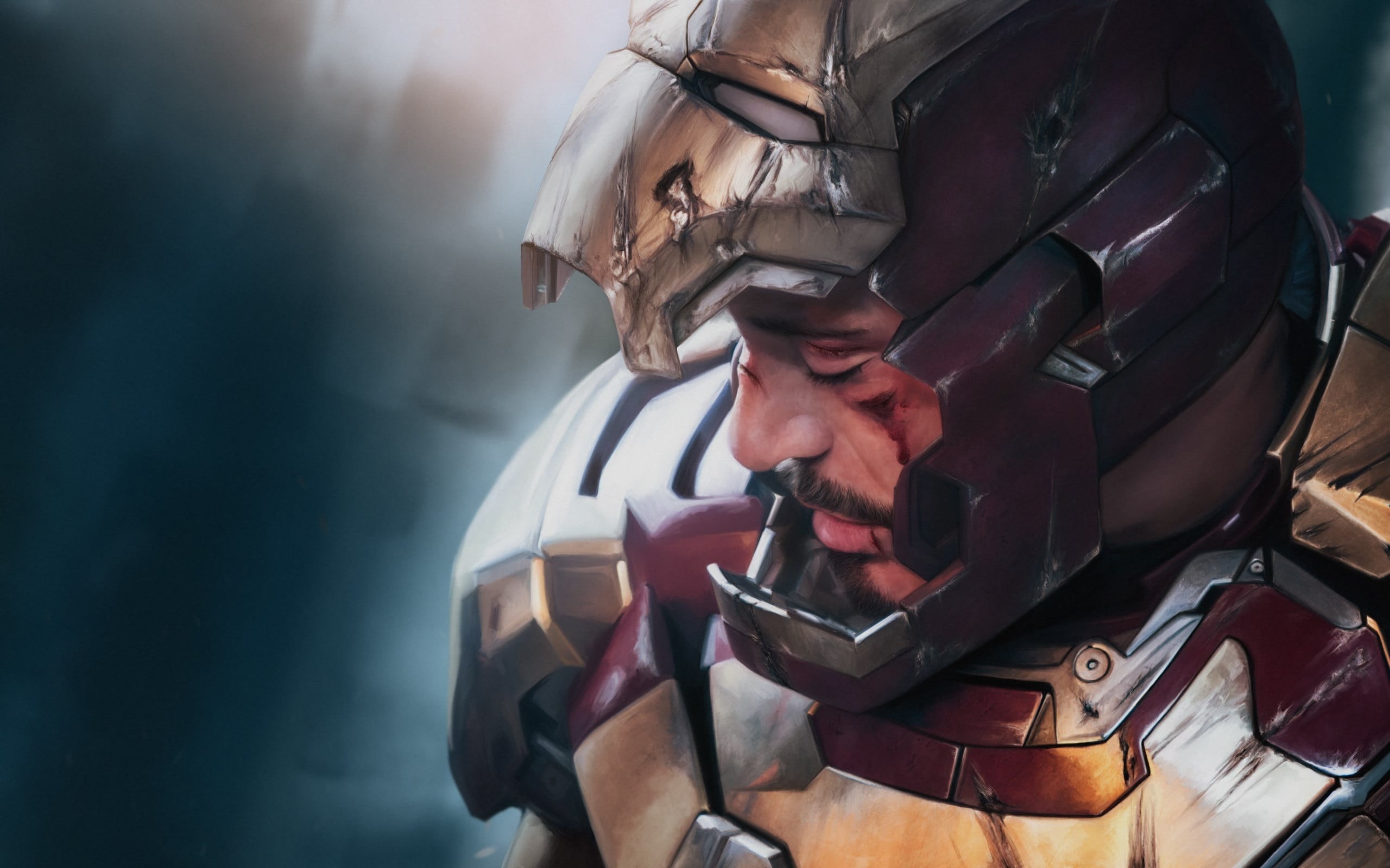 The Avengers, iron, communication, Iron Man, uniform, headwear, digital art, artwork, digital, 2K, mode of transportation, superhero, technology, HD Wallpaper