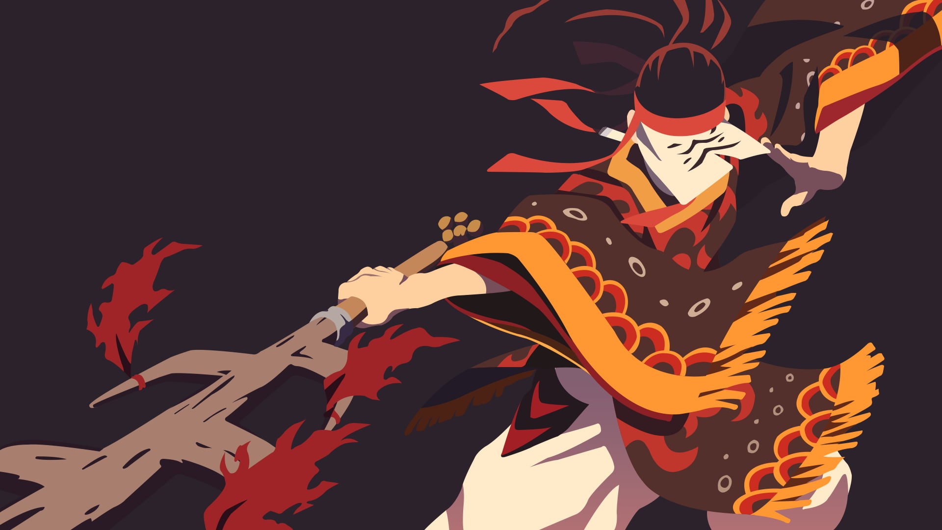 Vector, 1080P, Demon Slayer: Kimetsu no Yaiba, Tanjirou Kamado, Anime, Kimetsu no Yaiba, Warrior, Man, HD Wallpaper