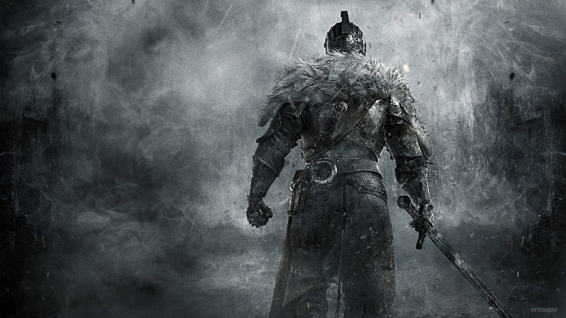 representation, digital, dust, fog, adult, sword, art and craft, spooky, Dark Souls, Dark Souls II, old, mystery, evil, 1080P, architecture, horror, creativity, HD Wallpaper
