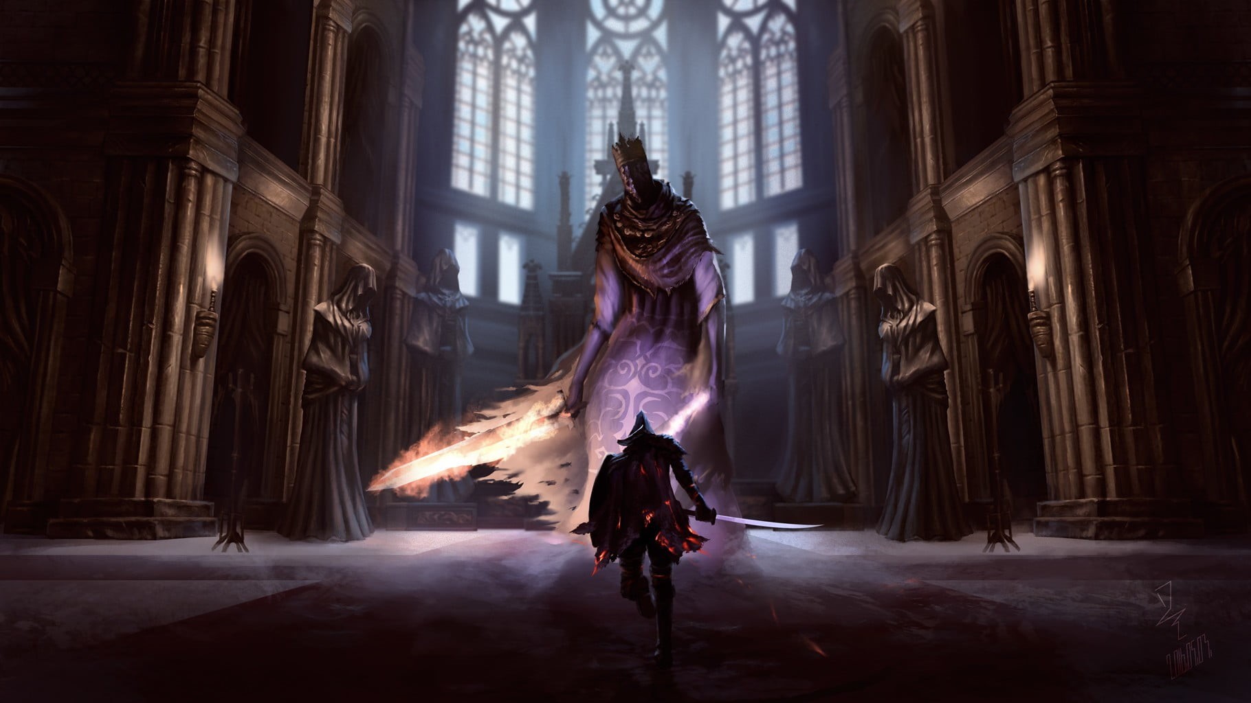 architecture, young adult, women, 720P, leisure activity, Dark Souls III, fashion, one person, building exterior, arts culture and entertainment, HD Wallpaper