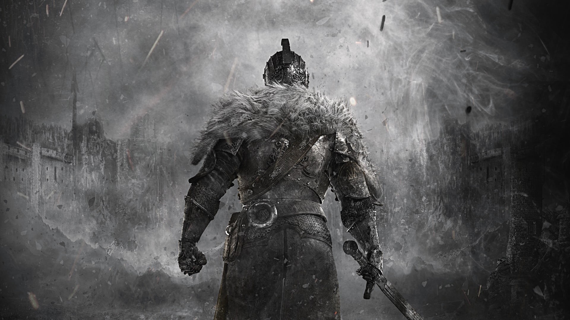 city, religion, art and craft, spirituality, Dark Souls II, one person, belief, outdoors, human representation, warrior, creativity, Dark Souls, water, HD Wallpaper