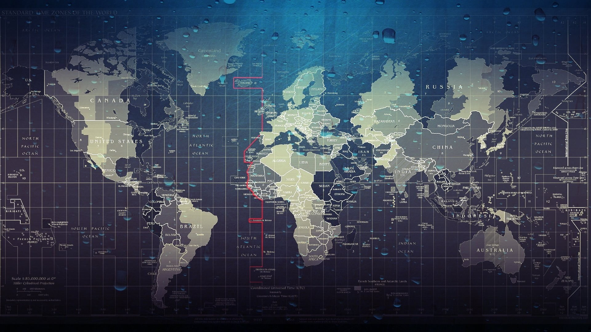 planet earth, business, global Business, time zones, artwork, vector, cartography, shape, africa, world, earth, physical Geography, topography, blue, water drops, HD Wallpaper