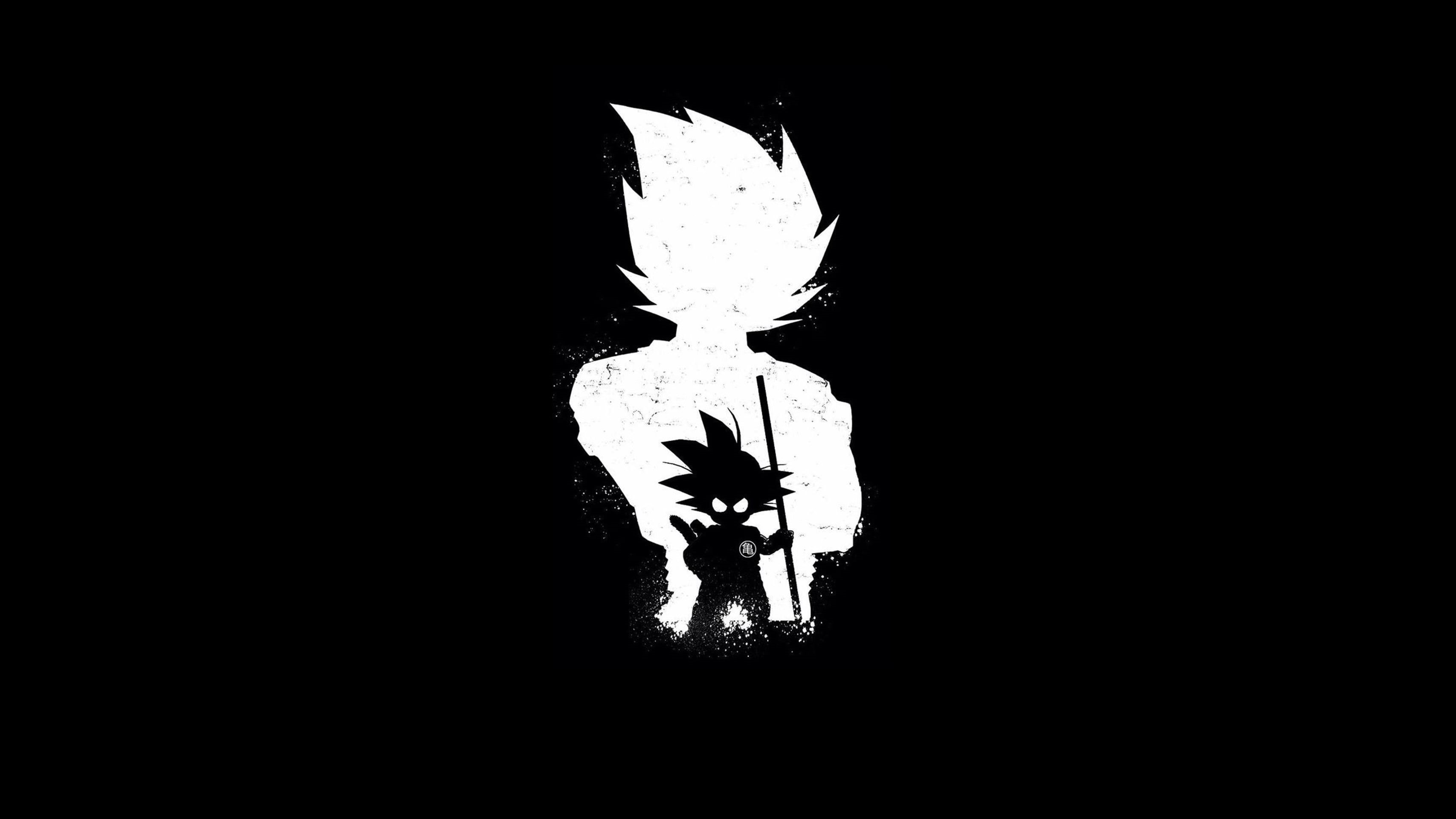 isolated, 2K, light - natural phenomenon, copy space, leisure activity, back Lit, arms raised, men, son, Son Goku, goku, night, evil, unrecognizable person, HD Wallpaper