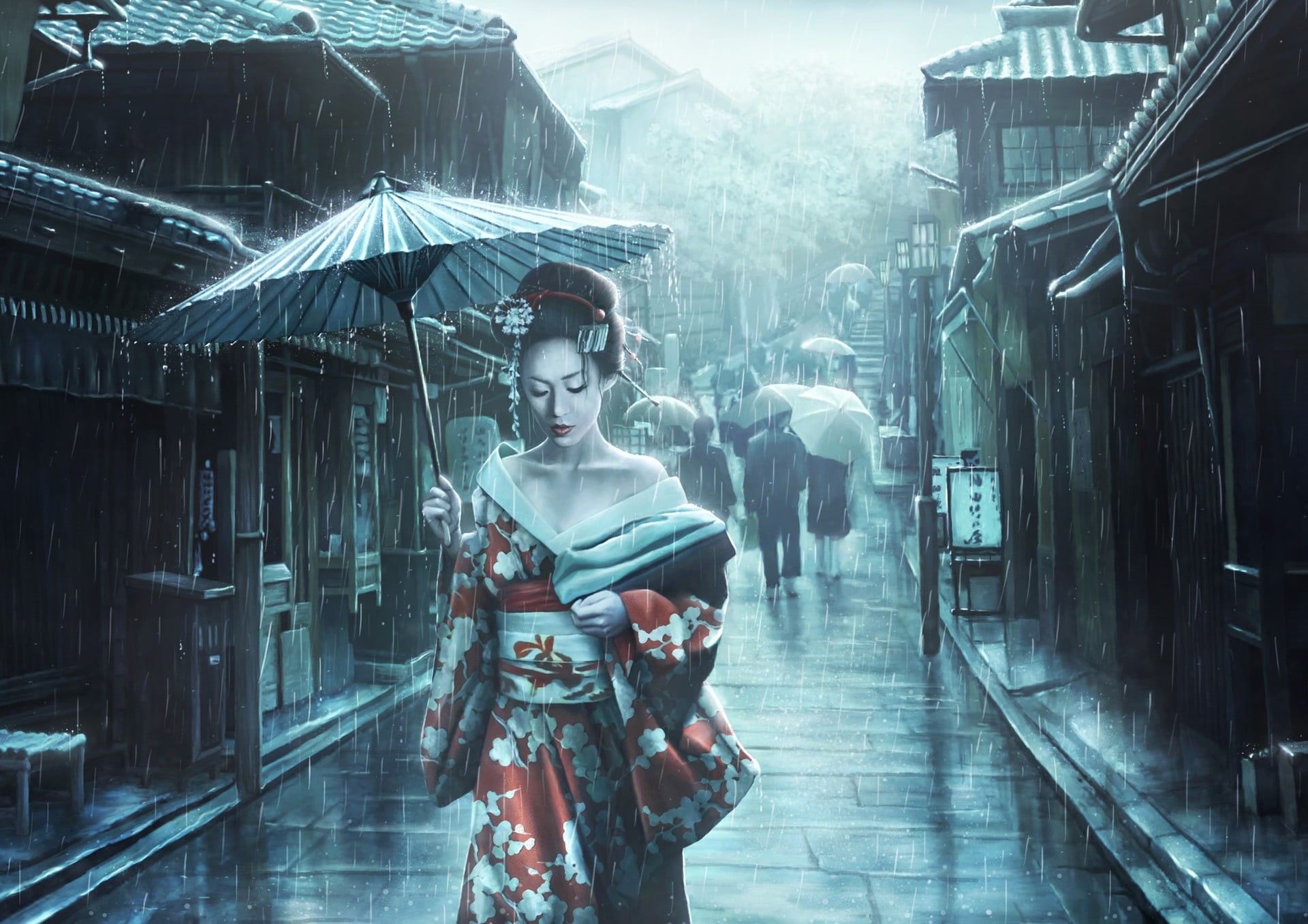 built structure, front view, kyoto Prefecture, outdoors, females, young Women, portrait, young Adult, adult, costume, architecture, geisha in Training, HD Wallpaper