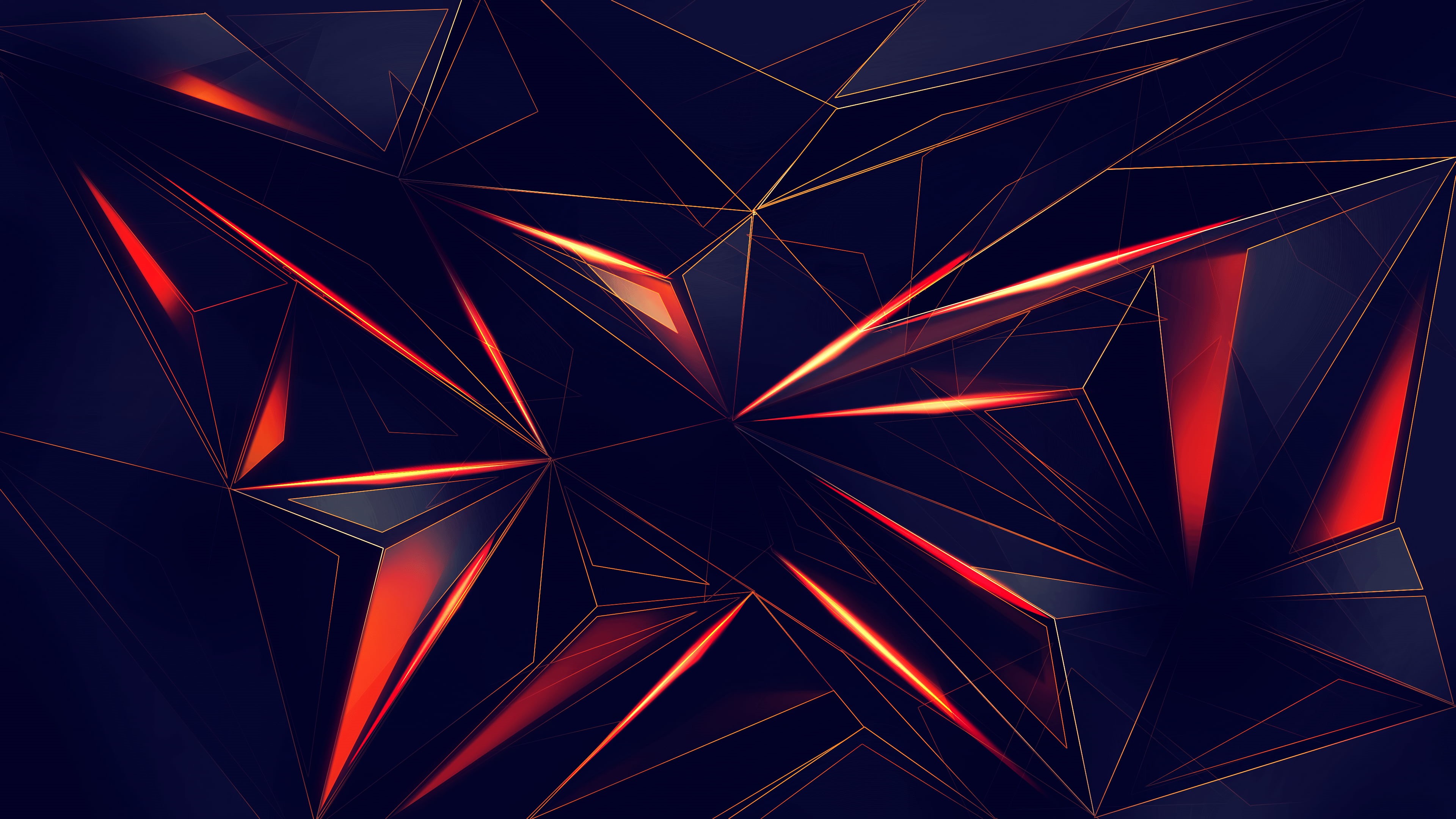3D Abstract, creativity, light, digital, indoors, nightlife, dark, electricity, design, no people, digital art, architecture, 4K, abstract, red, full frame, HD Wallpaper