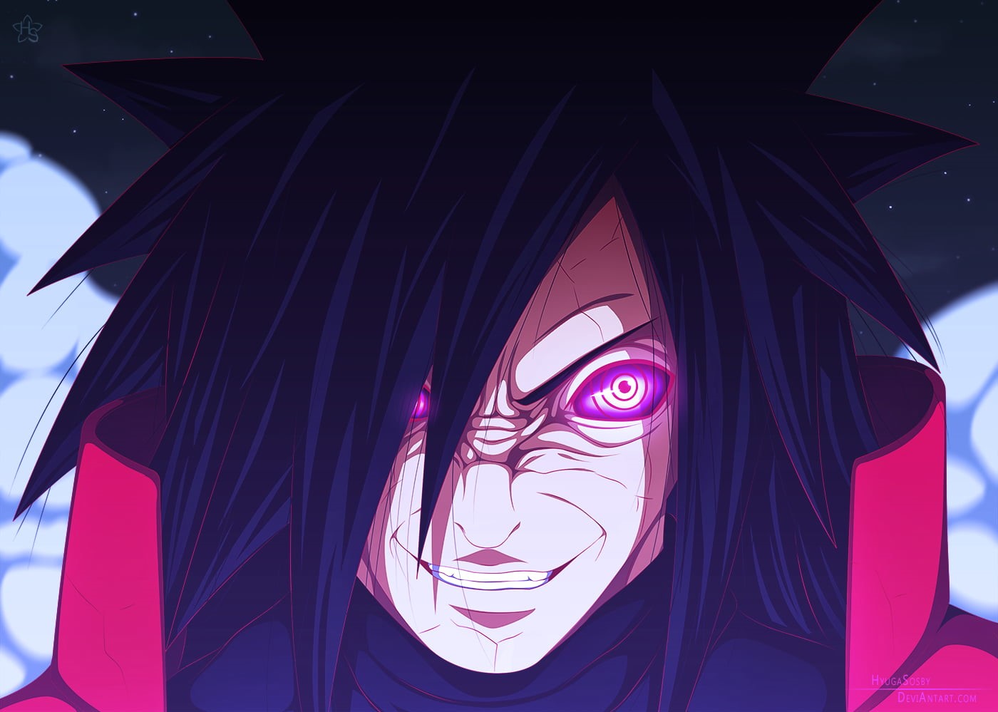 uchiha, blue, Uchiha Madara, anime, Naruto Shippuuden, pattern, built structure, nature, indoors, low angle view, no people, day, madara, creativity, arts culture and entertainment, HD Wallpaper