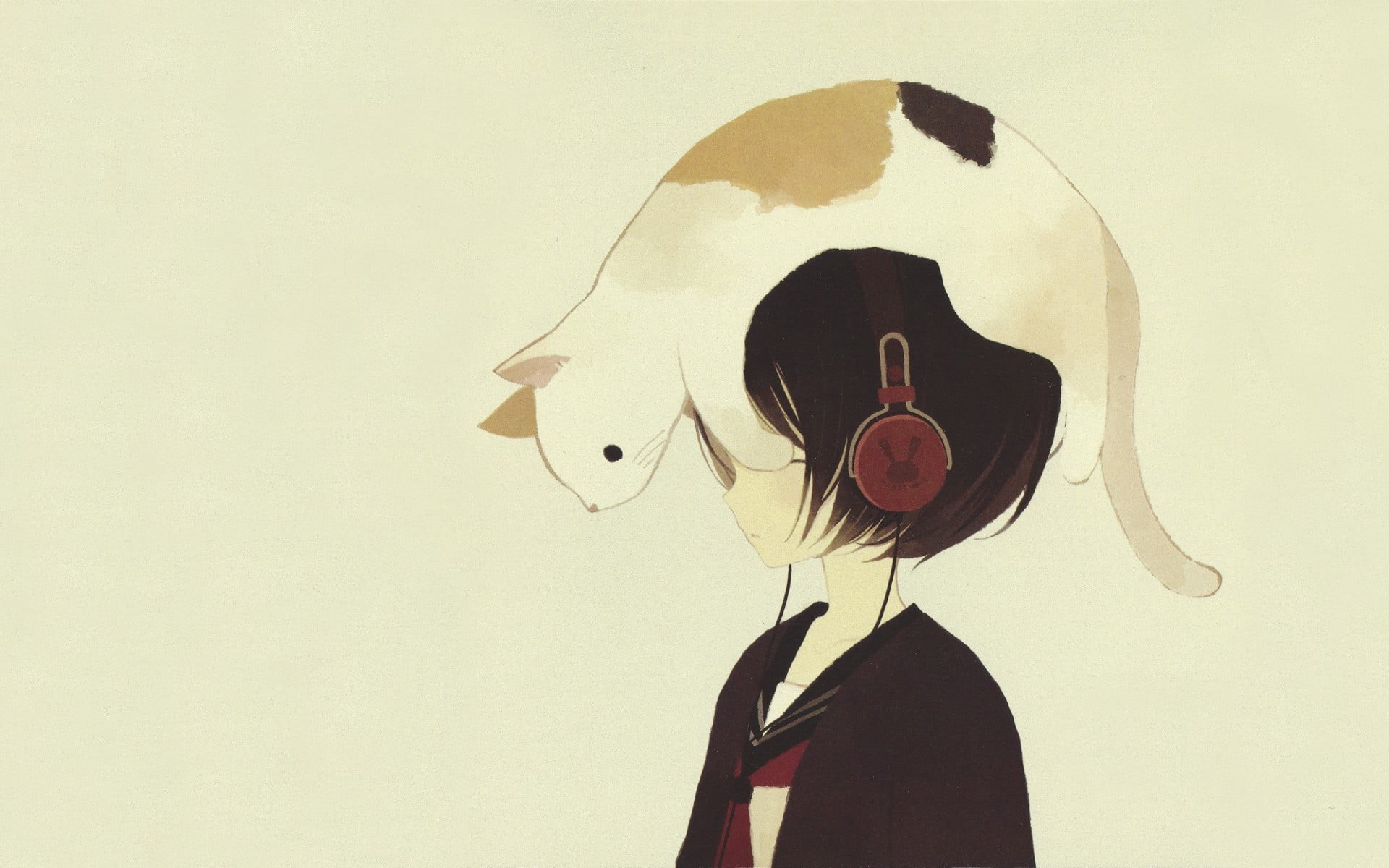 home interior, 1080P, hair, creativity, wall - building feature, representation, headphones, animal themes, unrecognizable person, original characters, HD Wallpaper