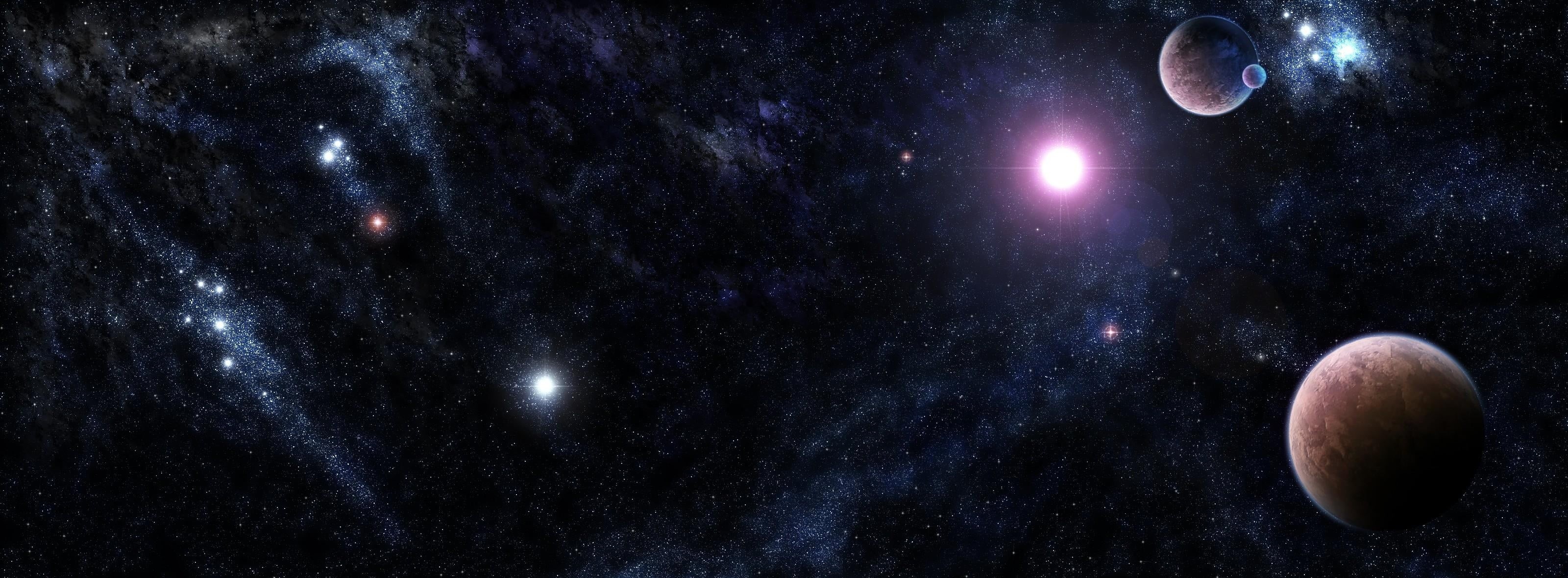 backgrounds, space, nebula, light, lunar Eclipse, blue, tranquility, scenics - nature, low angle view, space Exploration, no people, moonlight, HD Wallpaper