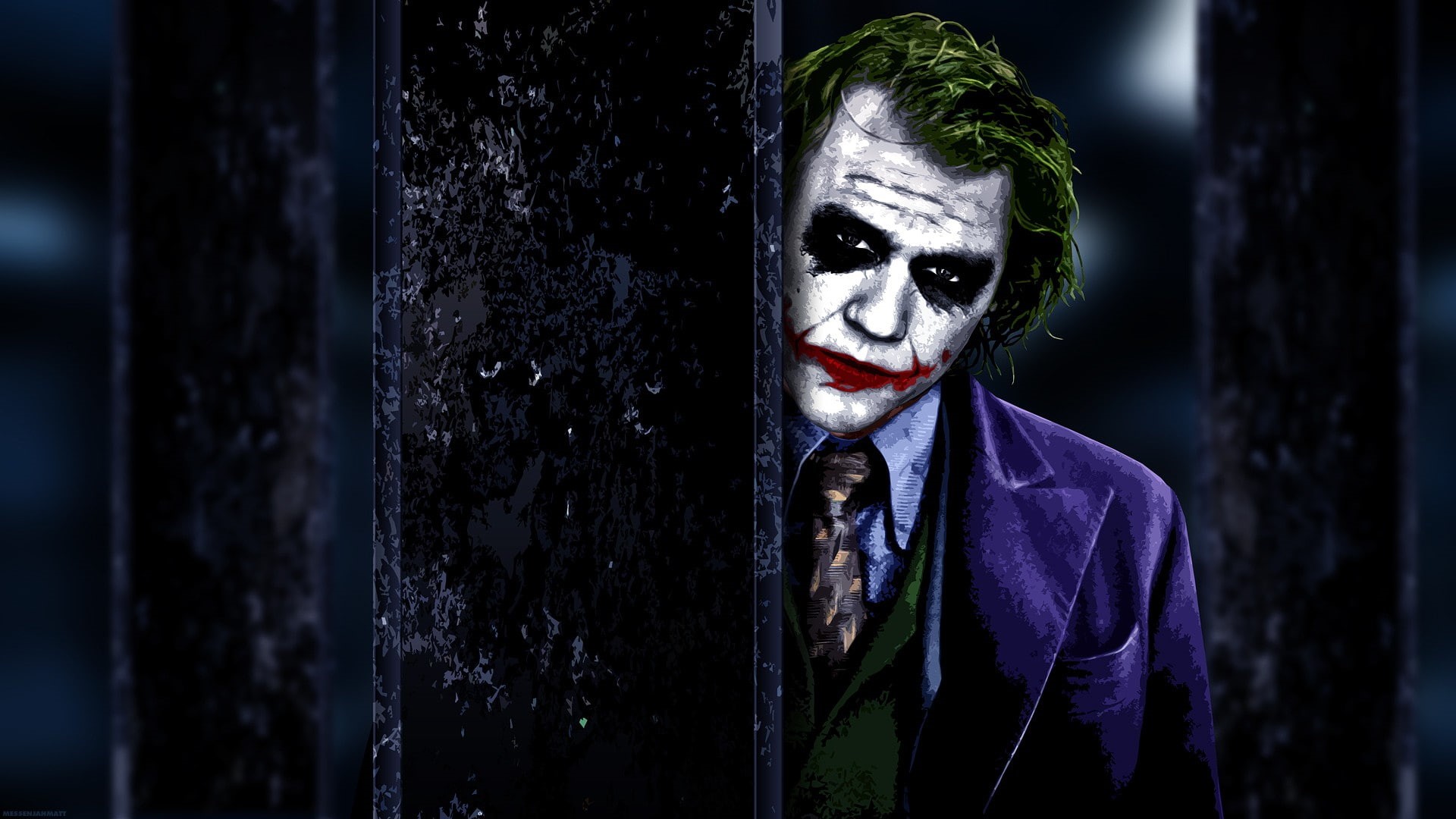 illustration, joker, batman, movies, dark, the, hd, 1080P, knight, HD Wallpaper