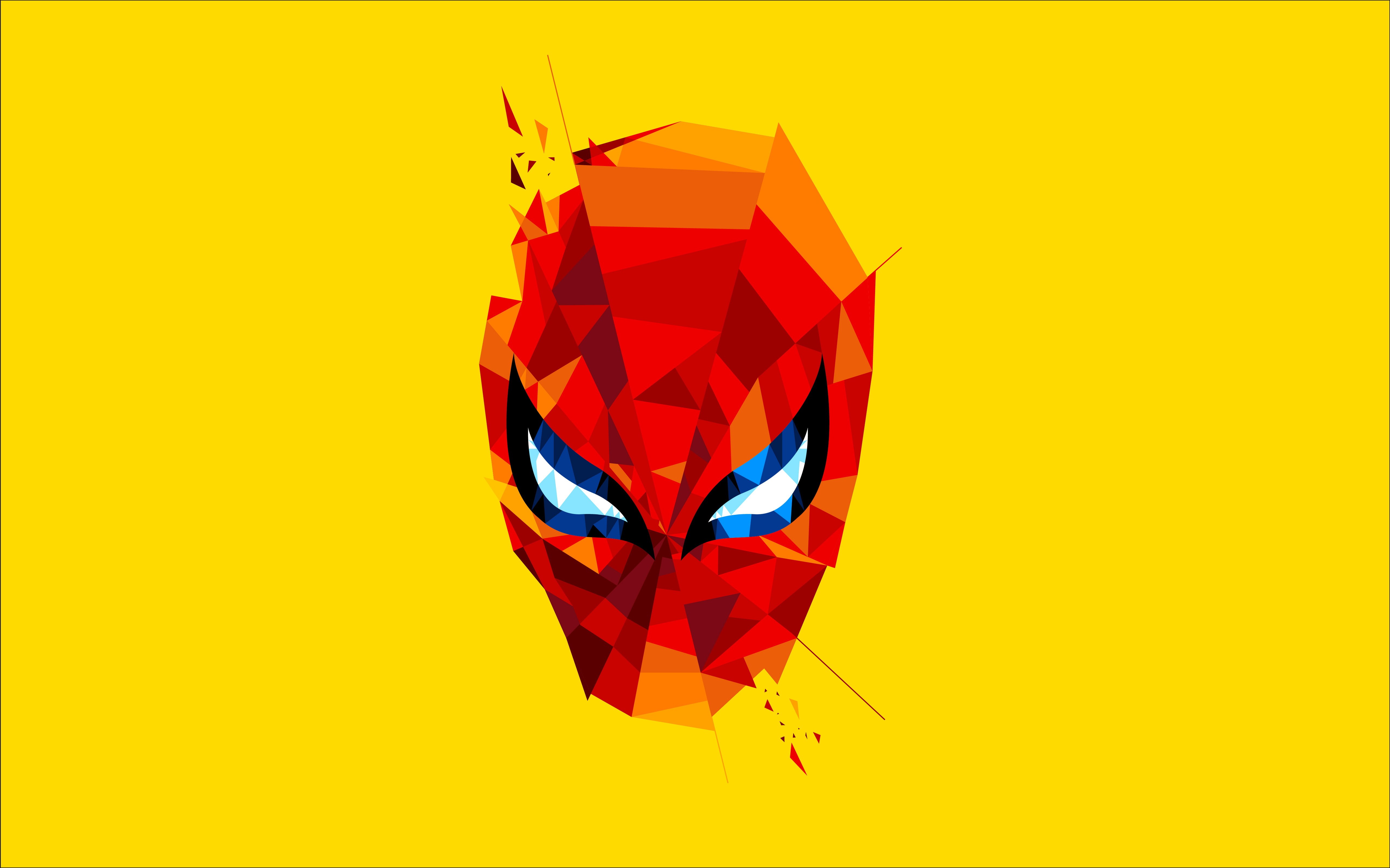 hd, mask, artist, 5k, spiderman, digital art, 4k, 5K, superheroes, artwork, HD Wallpaper