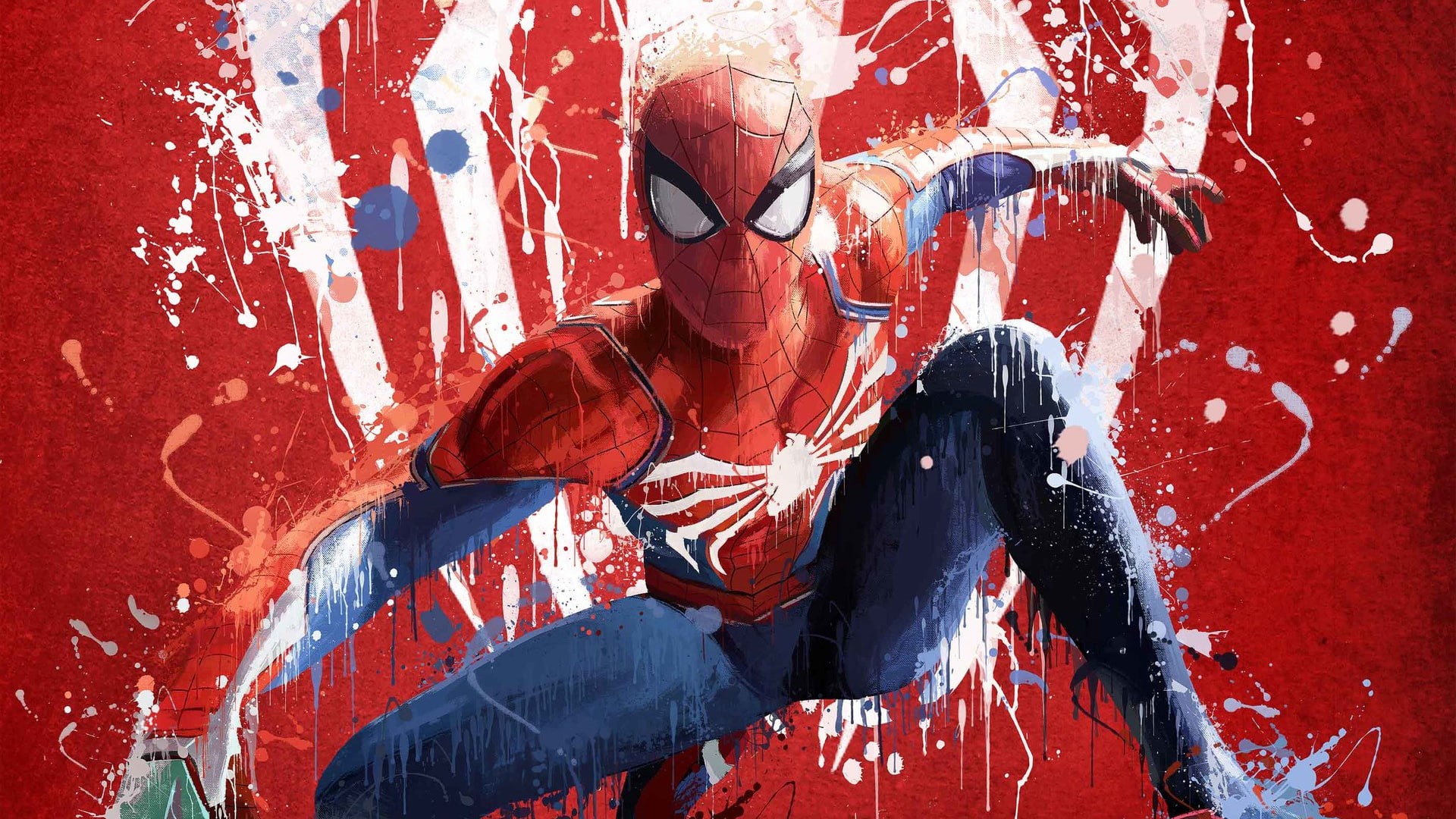 2018 games, spiderman, hd, games, artstation, 1080P, spiderman ps4, ps games, HD Wallpaper