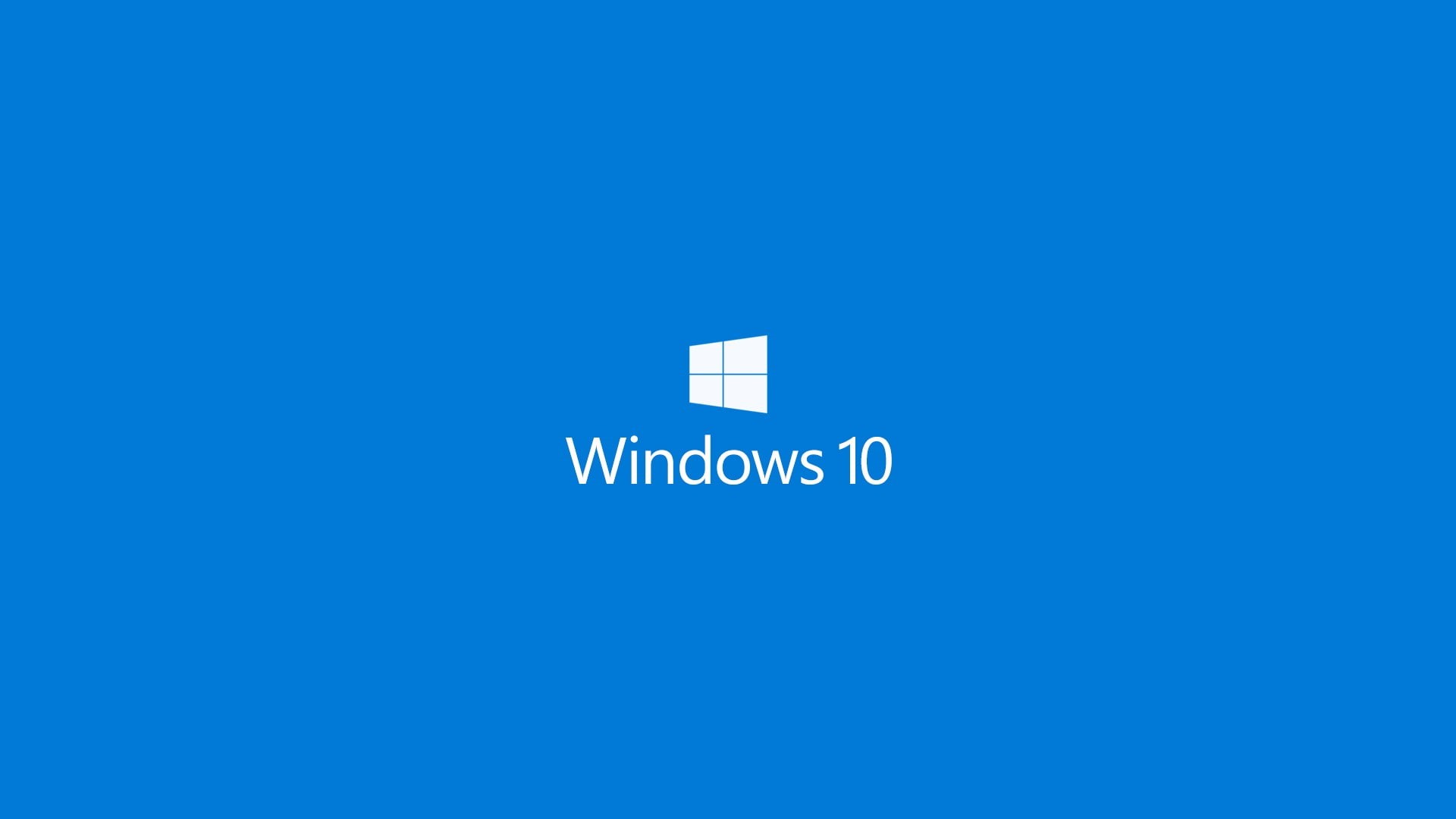 1080P, blue, logo, technology, window, minimalism, Windows 10, HD Wallpaper