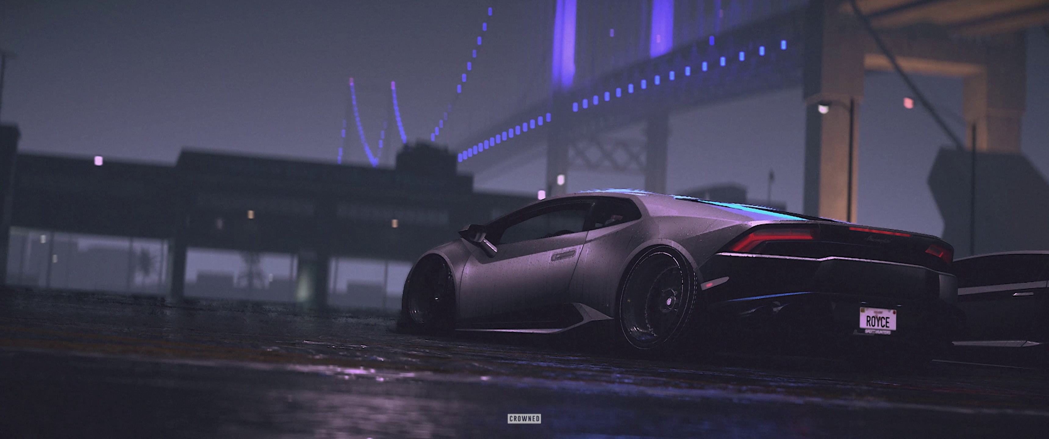 car, motor vehicle, outdoors, city, silver, skyscraper, nightlife, architecture, illuminated, mode of transportation, sports, road, social issues, land vehicle, HD Wallpaper