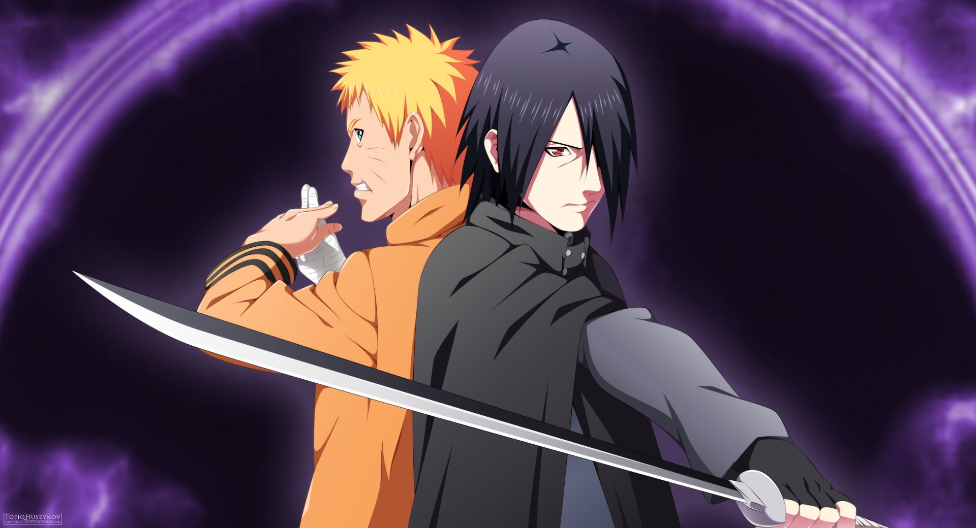 purple, indoors, Anime, people, technology, hairstyle, adult, males, Boruto, business, females, illuminated, emotion, night, suit, Sasuke Uchiha, Naruto Uzumaki, HD Wallpaper