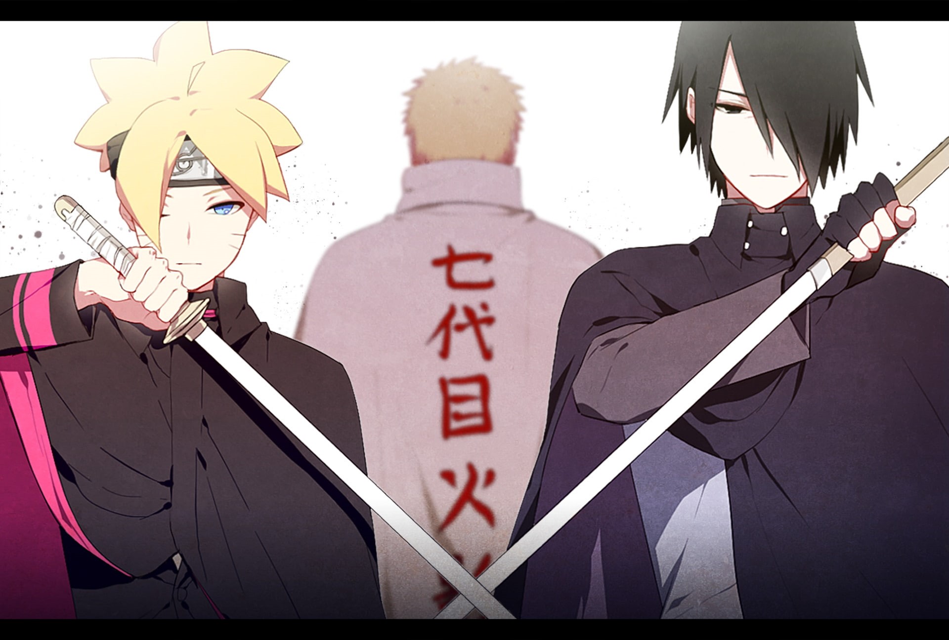 Boruto, Anime, 1080P, Sasuke Uchiha, Naruto Uzumaki, Boruto Uzumaki, HD Wallpaper