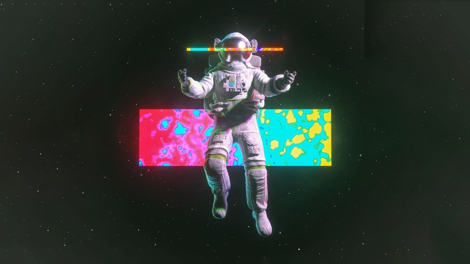 astronaut, artwork, 1080P, digital art, space, digital, HD Wallpaper
