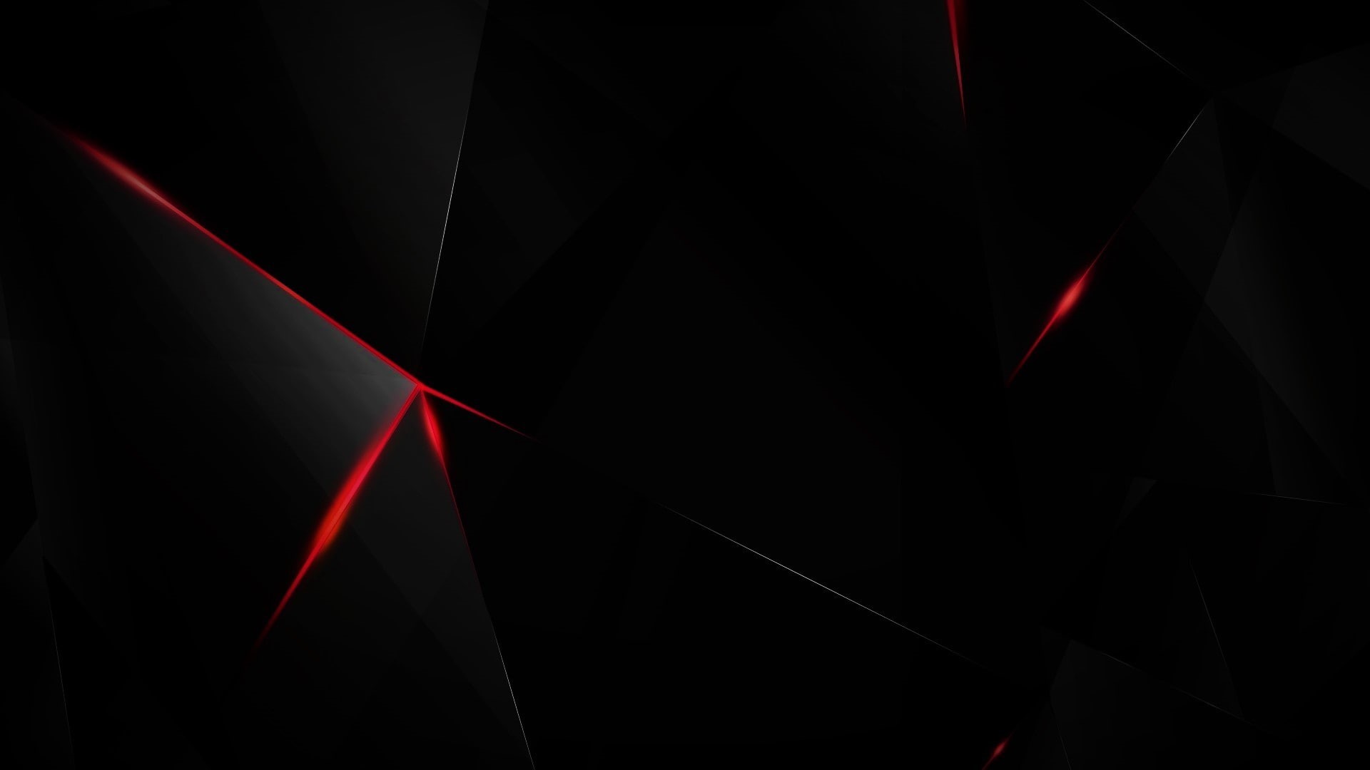 black, abstract, Dark, red, glass, Shards, 1080P, 3d, HD Wallpaper