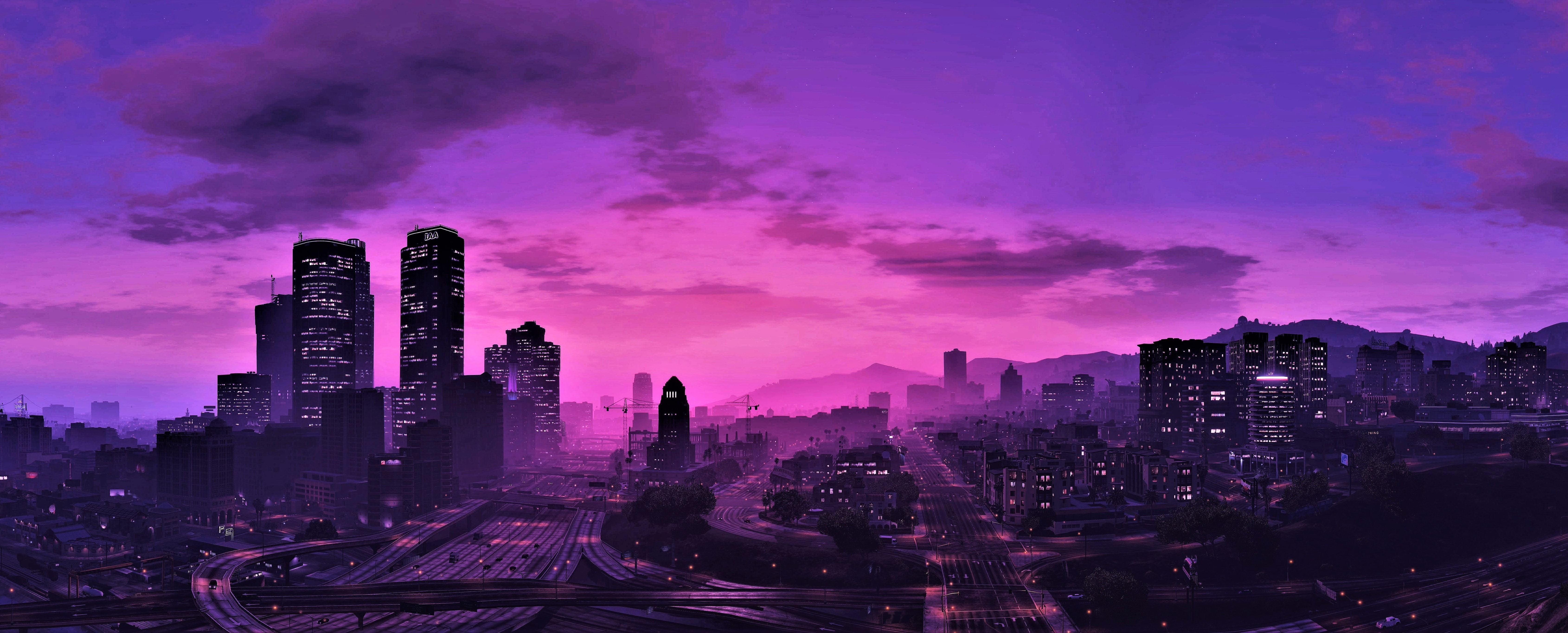 5K, city, Grand Theft Auto V, GTA 5, game, GTA V, sky, HD Wallpaper