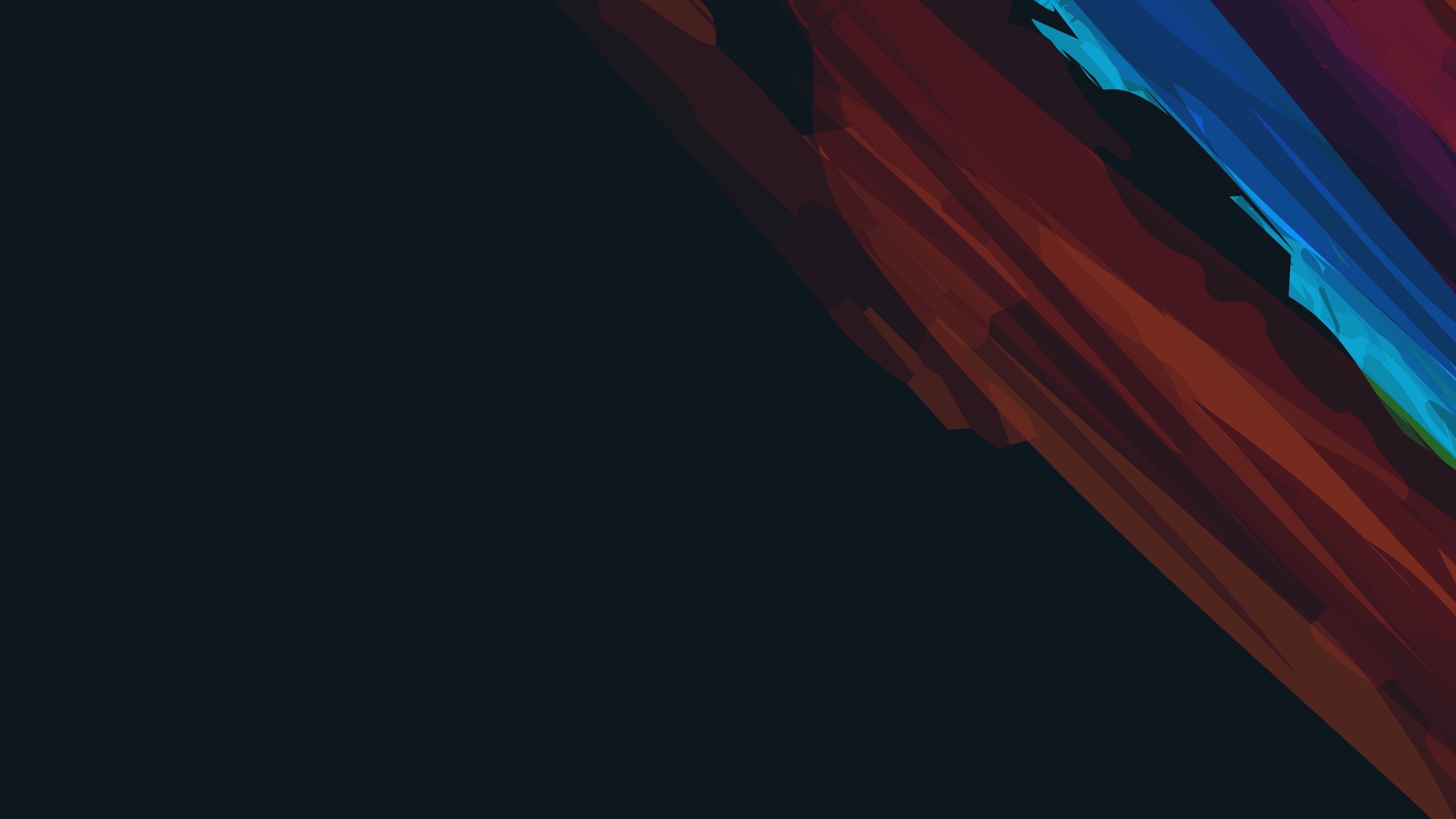 building exterior, blue, coloured lines, sky, outdoors, red, abstract, minimalism, 4K, copy space, artwork, multi colored, pattern, tilt, nature, no people, HD Wallpaper