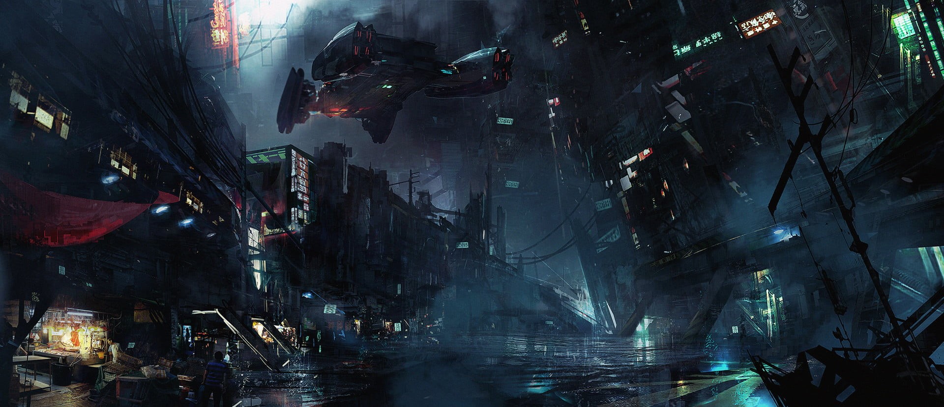 car, mode of transportation, nightlife, science fiction, architecture, night, cold temperature, transportation, illuminated, fantasy art, scene, cyber, HD Wallpaper
