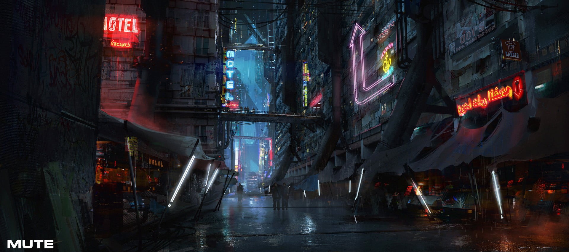 black, road, communication, outdoors, movies, building exterior, Berlin, lighting equipment, city, sign, artwork, gray, computer, wet, street, tower, transportation, HD Wallpaper