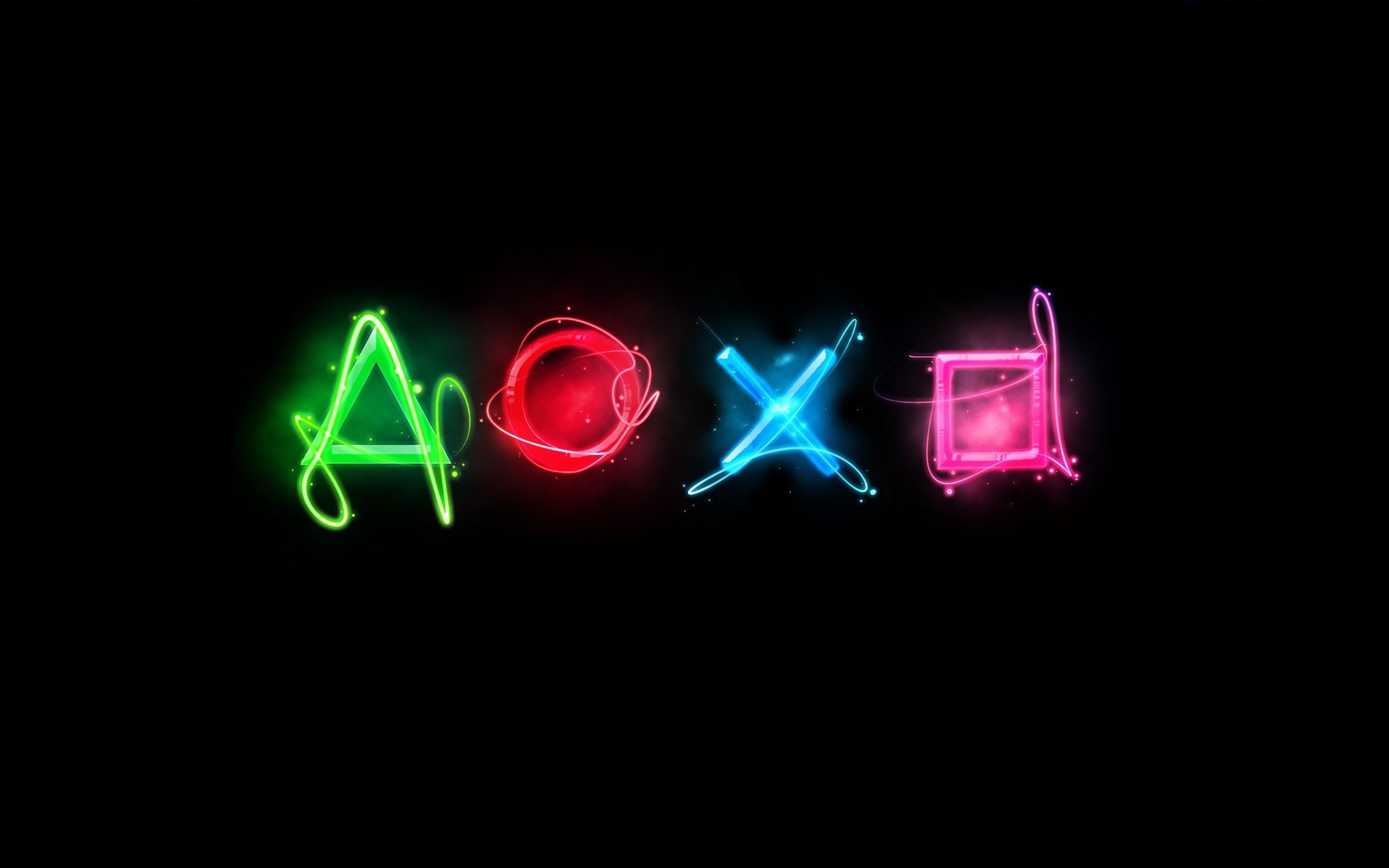 western script, abstract, simple, digital art, illuminated, red, cyan, multi colored, colorful, green color, electric light, night, text, long exposure, HD Wallpaper