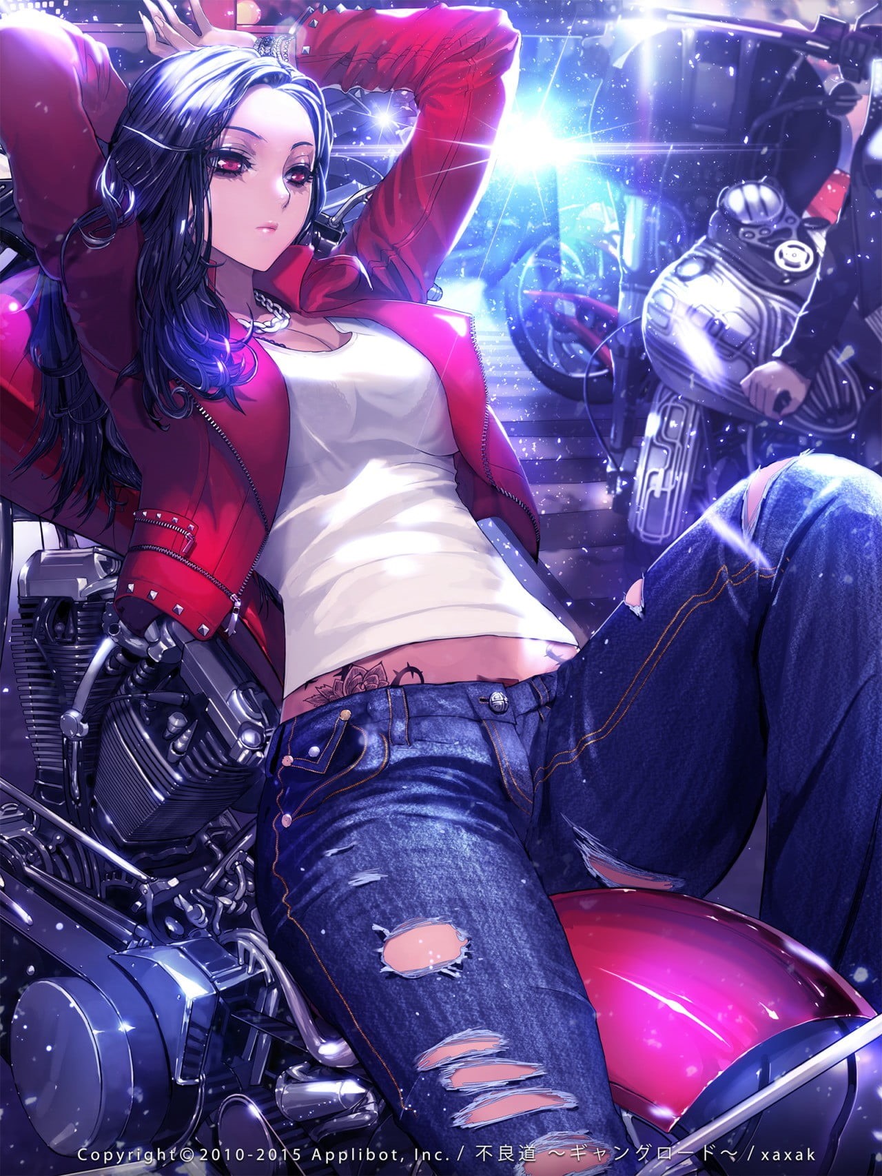720P, people, one Person, purple, haired, real people, anime, mode of transportation, digital, transportation, fashion, driving, arts culture and entertainment, Phone HD Wallpaper