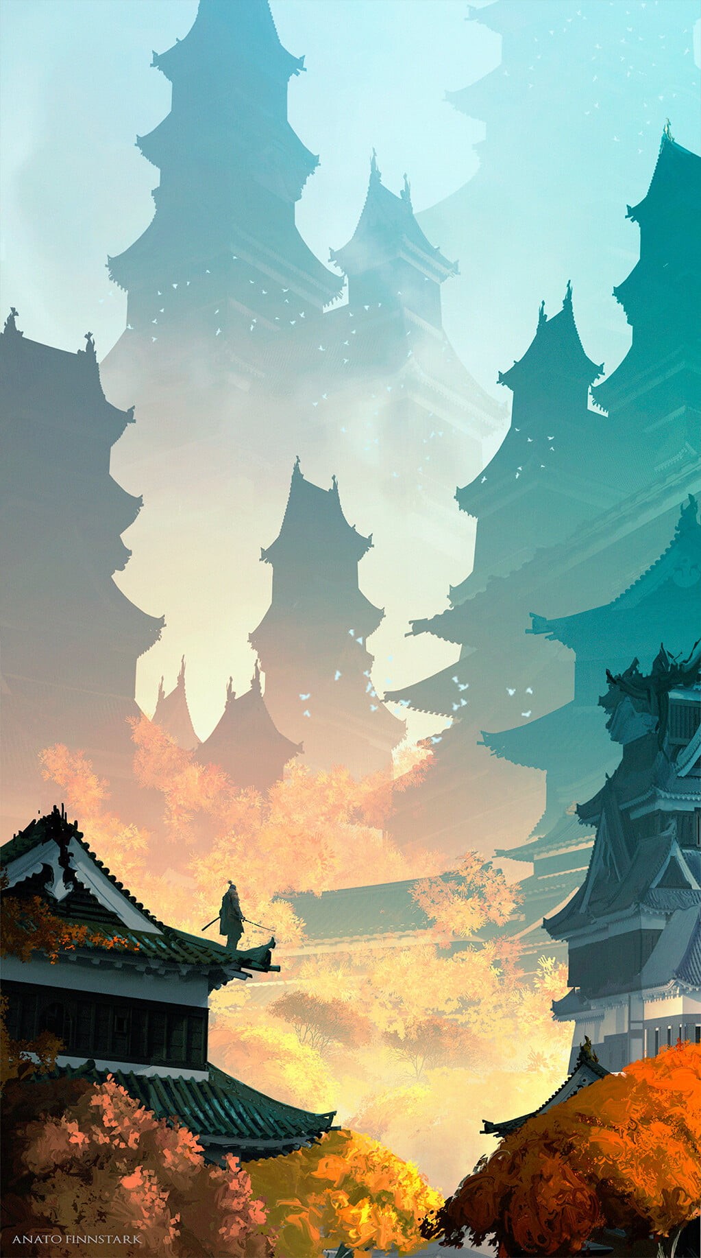 720P, Japanese Art, fantasy art, Sekiro: Shadows Die Twice, Phone HD Wallpaper