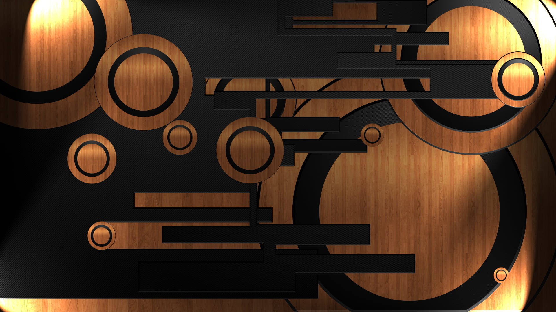 geometric shape, industry, art and craft, black, metal, wooden surface, illustration, arts culture and entertainment, wood, communication, illuminated, HD Wallpaper