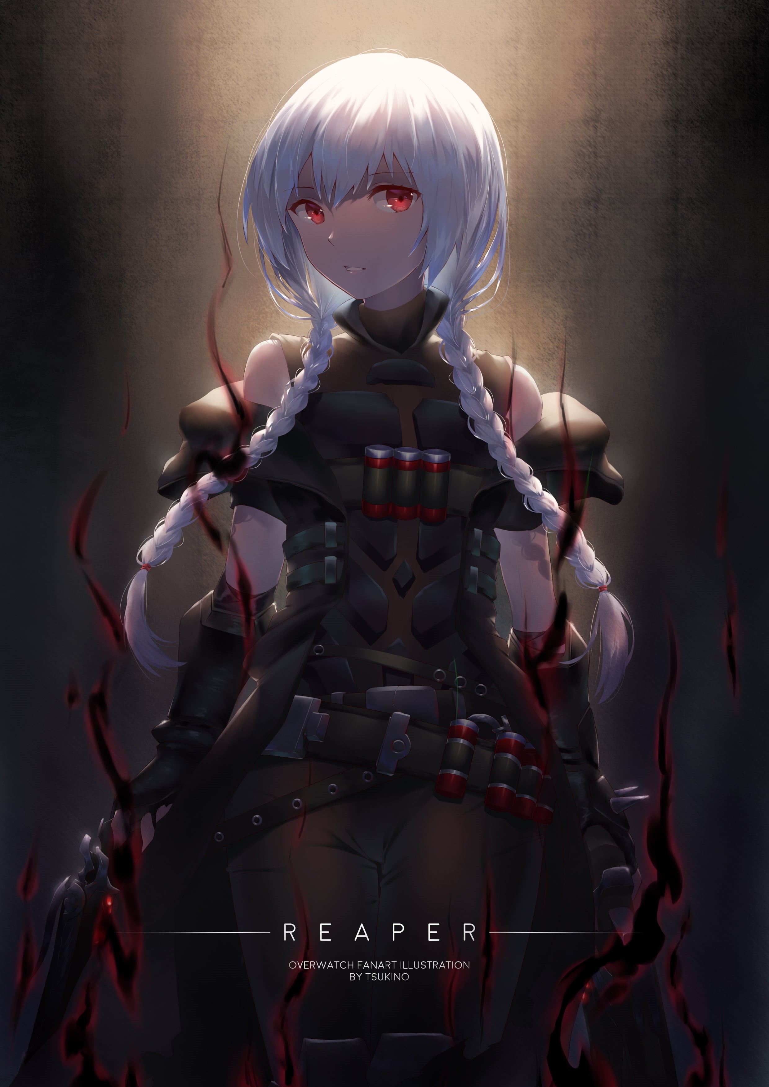 digital composite, Blizzard Entertainment, digital art, 2K, anime girls, white hair, adult, anime, genderswap, headwear, military, Overwatch, front view, Phone HD Wallpaper