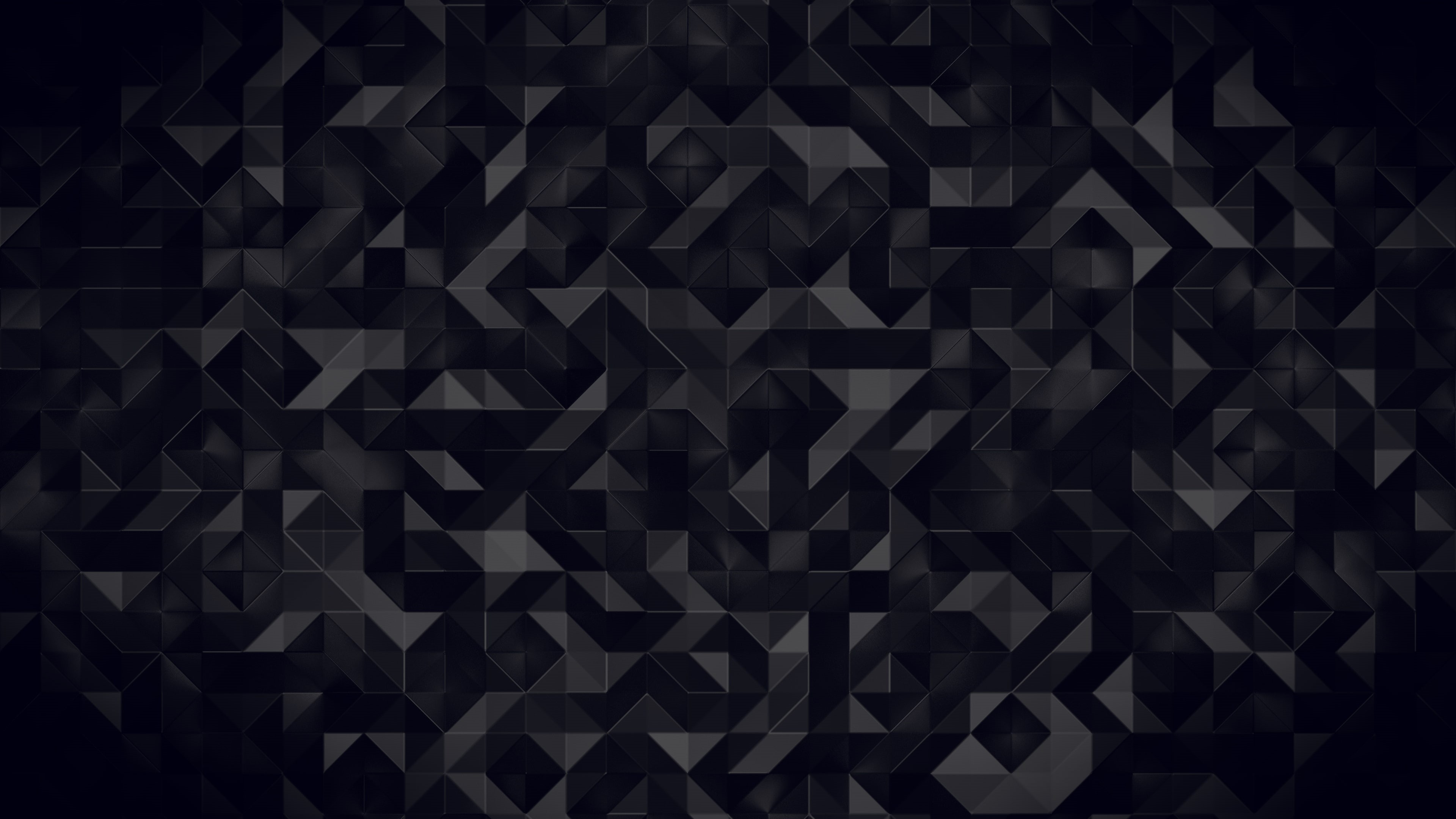 Triangles, 4K, 4K, Dark, 3D, Pattern, HD Wallpaper
