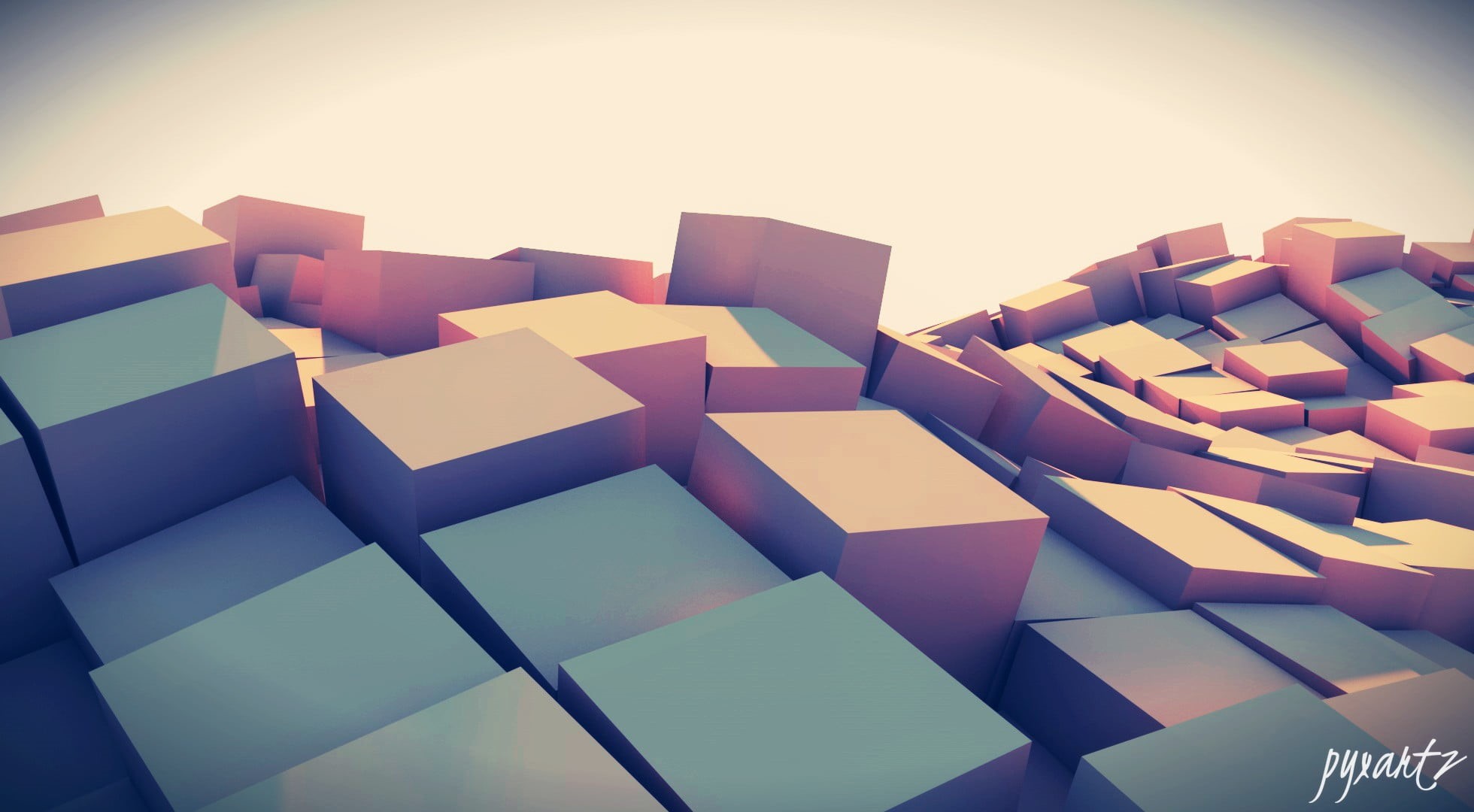 no people, multi colored, geometry, paper, cardboard, blank, studio shot, 1080P, geometric shape, gray, cube shape, copy space, blue, indoors, standing out from the crowd, HD Wallpaper
