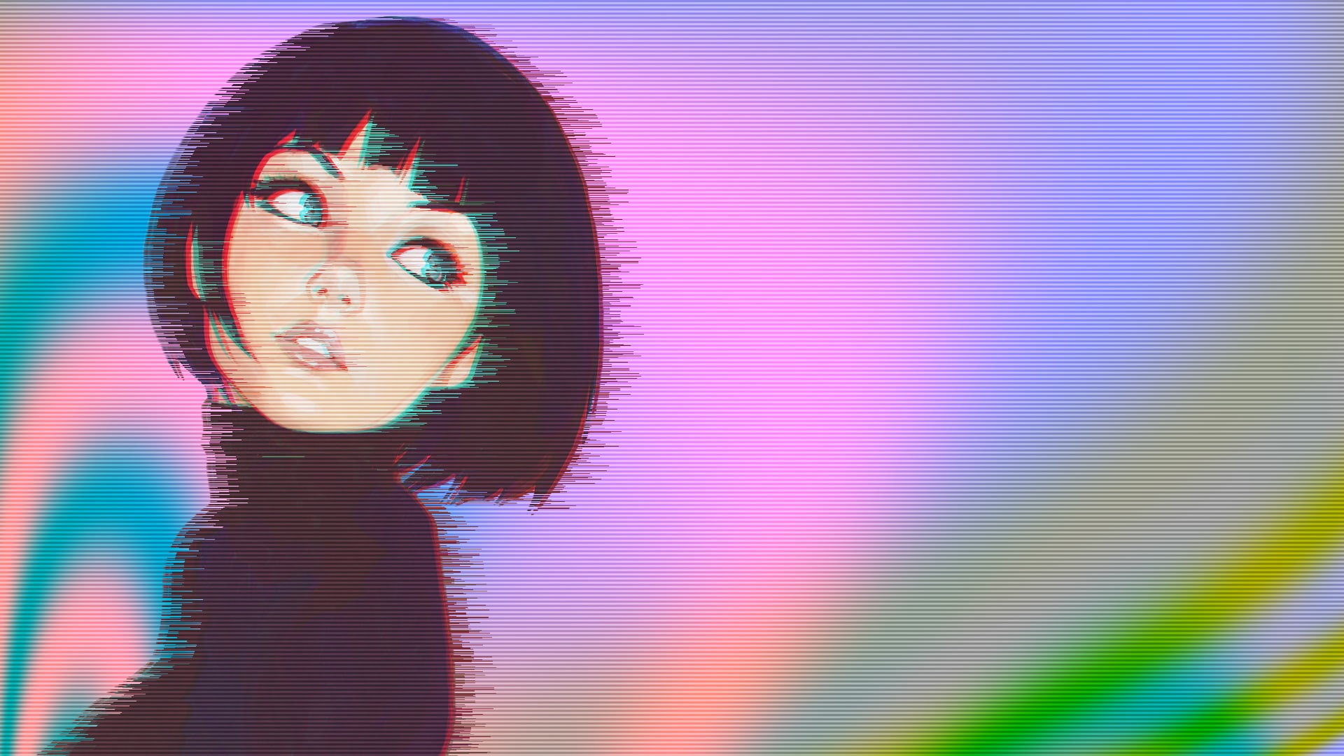 1080P, artwork, women, vaporwave, Ilya Kuvshinov, HD Wallpaper