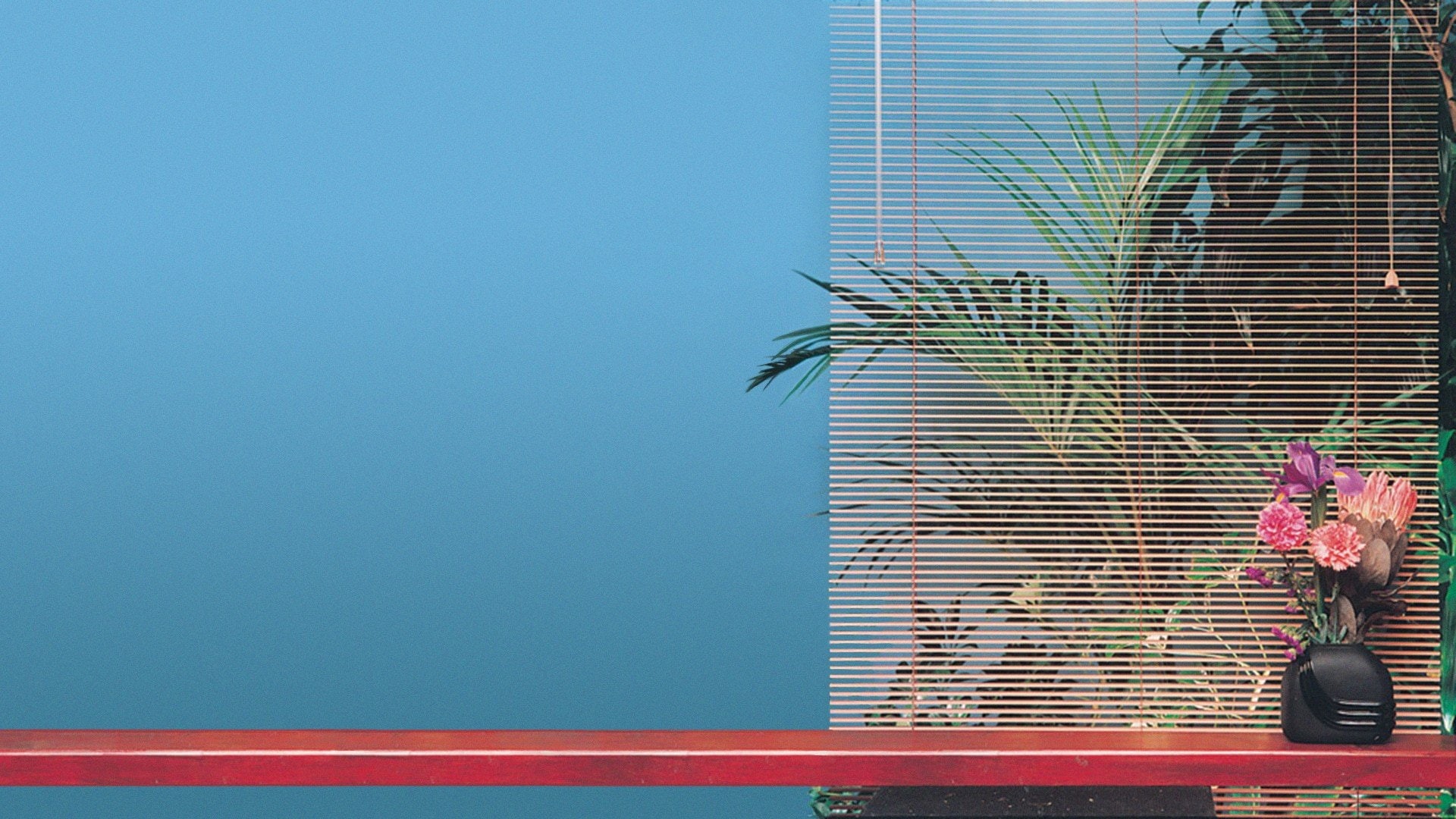 blue, women, plant, palm tree, adult, people, outdoors, multi colored, day, building exterior, architecture, sky, built structure, vaporwave aesthetic, HD Wallpaper