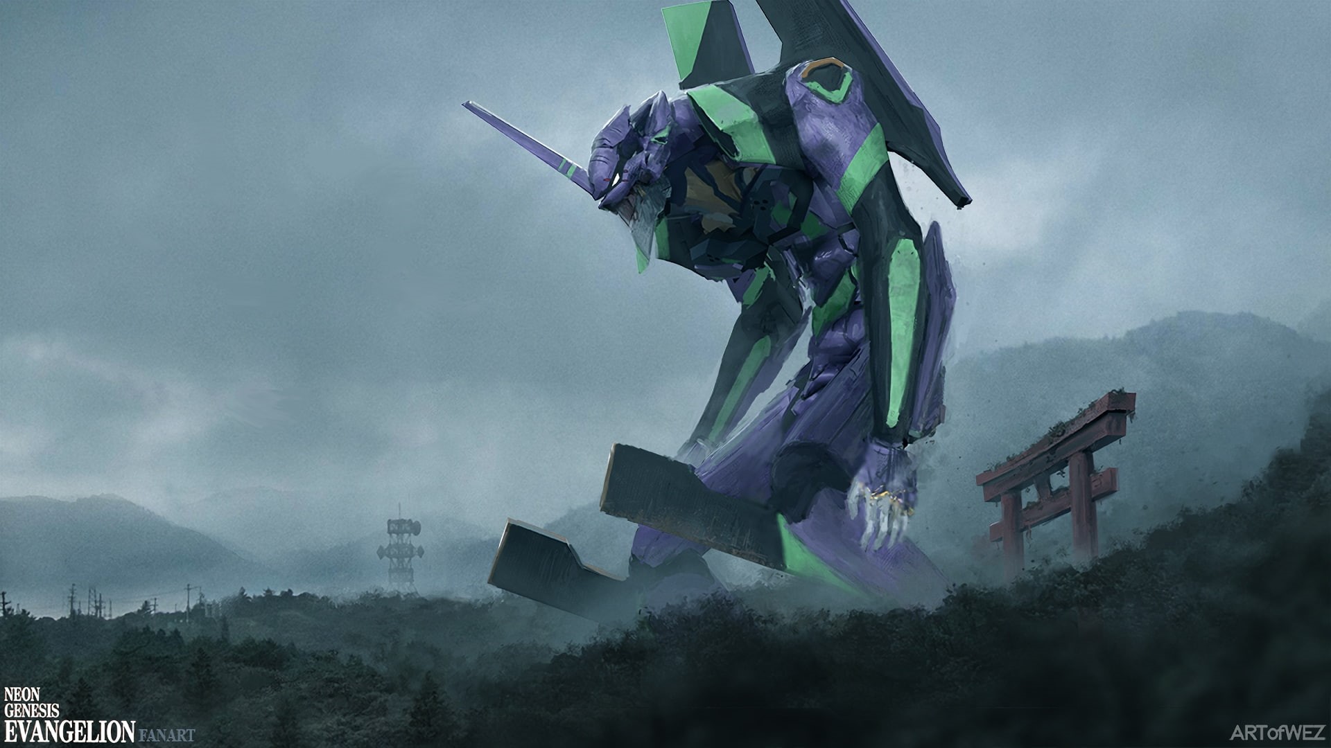 Neon Genesis Evangelion, EVA Unit 01, 1080P, HD Wallpaper