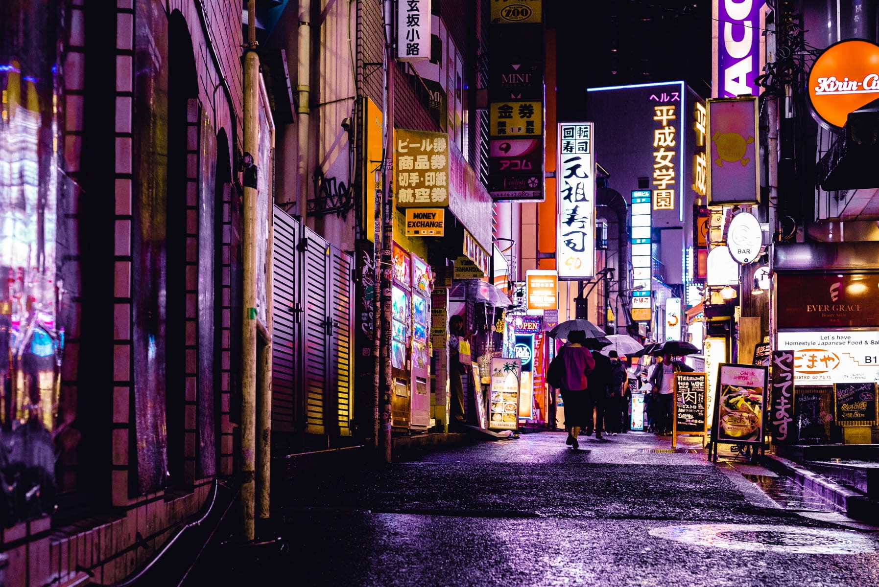 communication, evening, city, store, nightlife, shopping, tourism, rear view, leisure activity, season, non-western script, market, street, outdoors, stores, HD Wallpaper