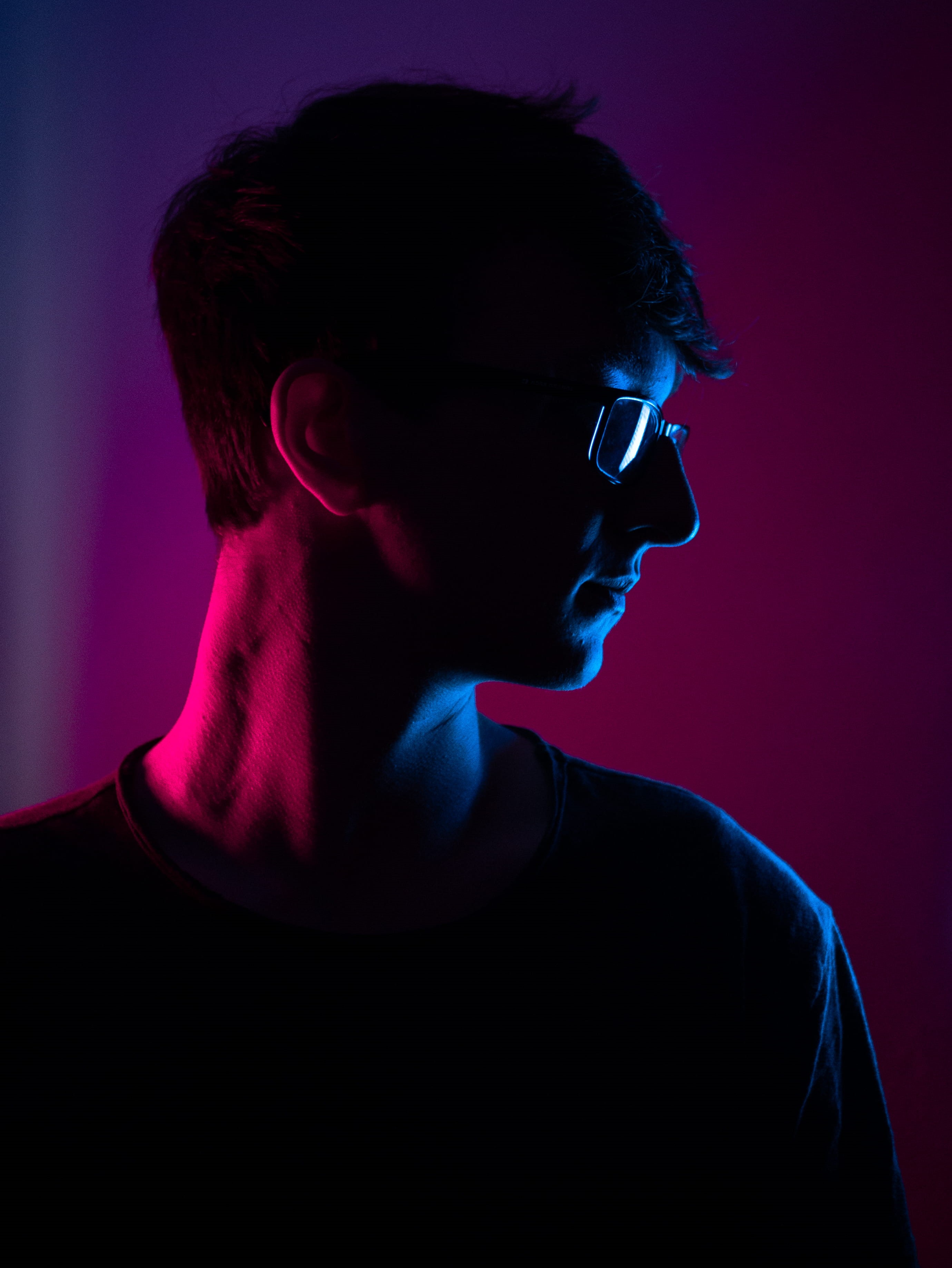 cyberpunk, man, pink, lifestyles, outdoors, one Person, face, males, person, young Men, male Beauty, silhouette, caucasian Ethnicity, photo, beautiful, Phone HD Wallpaper
