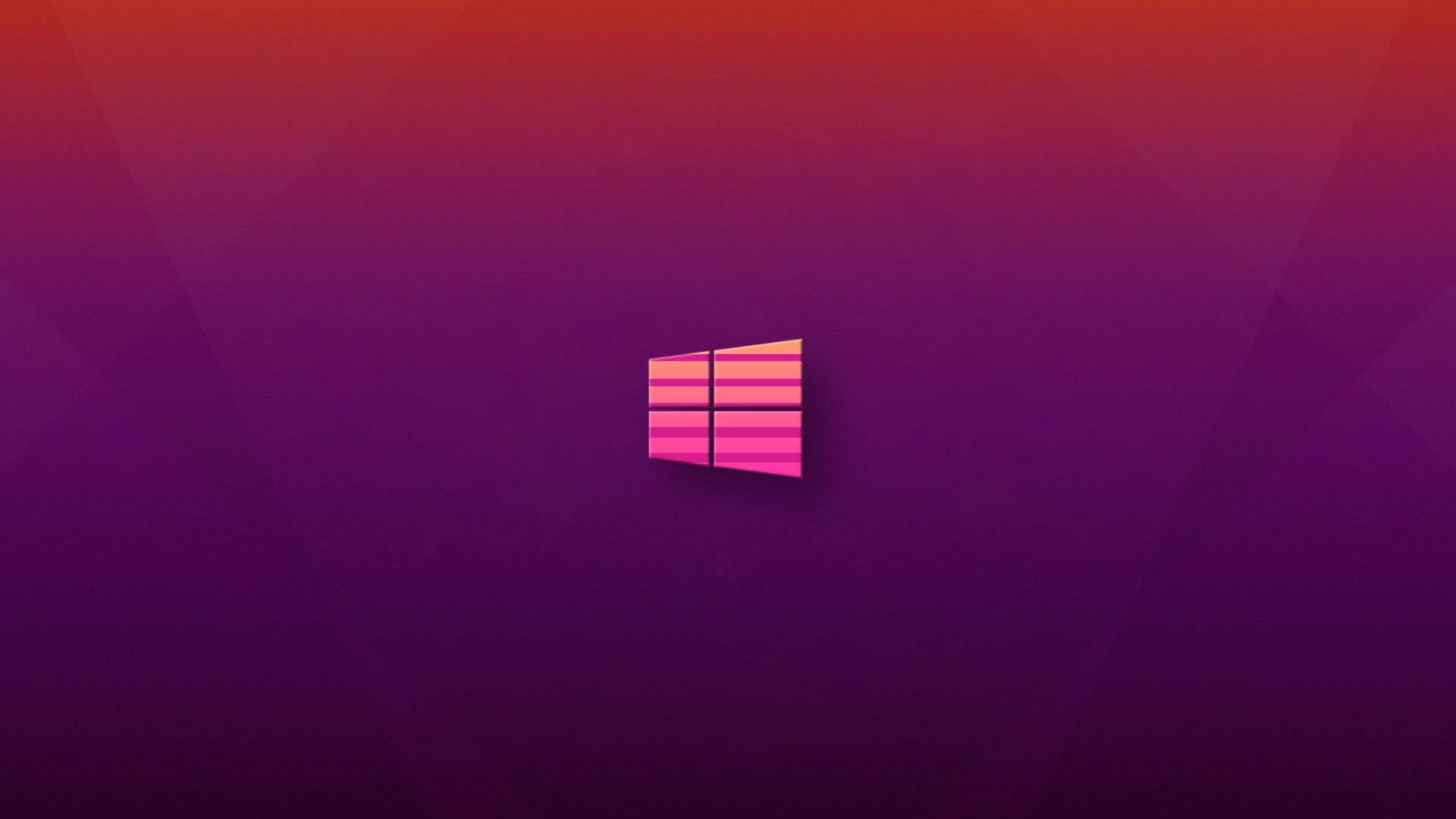 purple background, logo, pink, Windows 10, 1080P, vaporwave, purple, HD Wallpaper