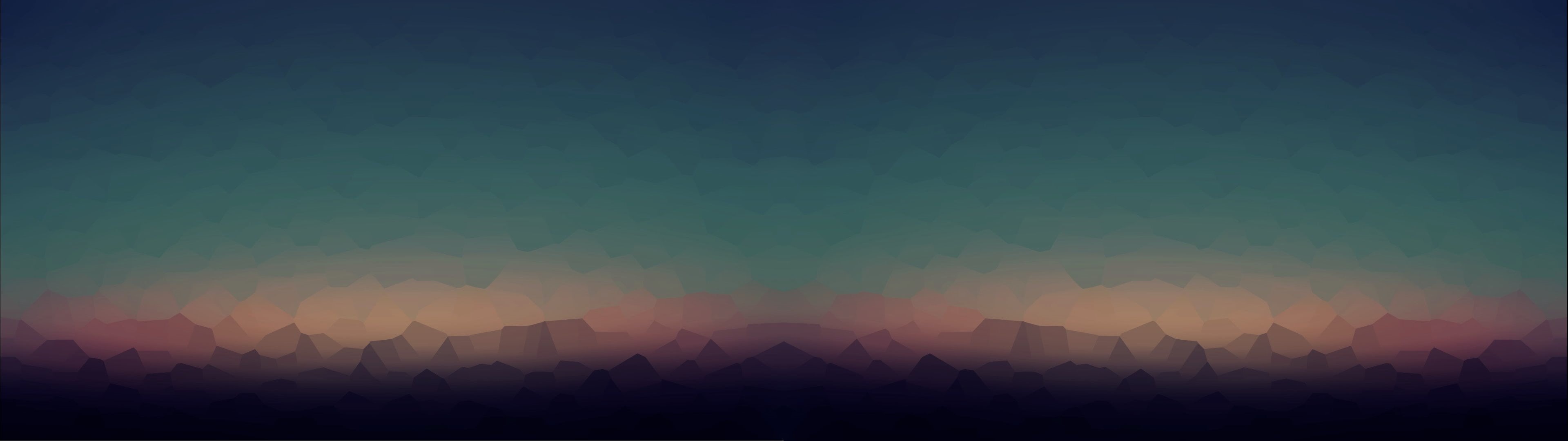 blue, fog, dusk, sunset, landscape, night, forest, scenics - nature, pattern, copy space, multiple display, multi Colored, no people, scenics, vector, sky, HD Wallpaper