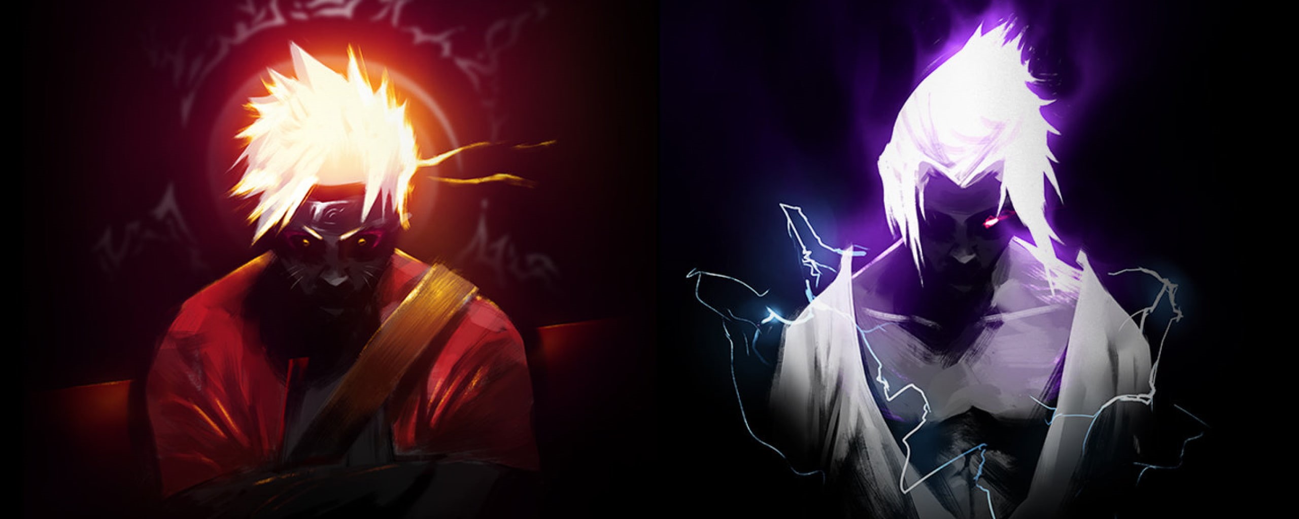 dual, monitor, screen, multi, 2K, anime, widescreen, HD Wallpaper