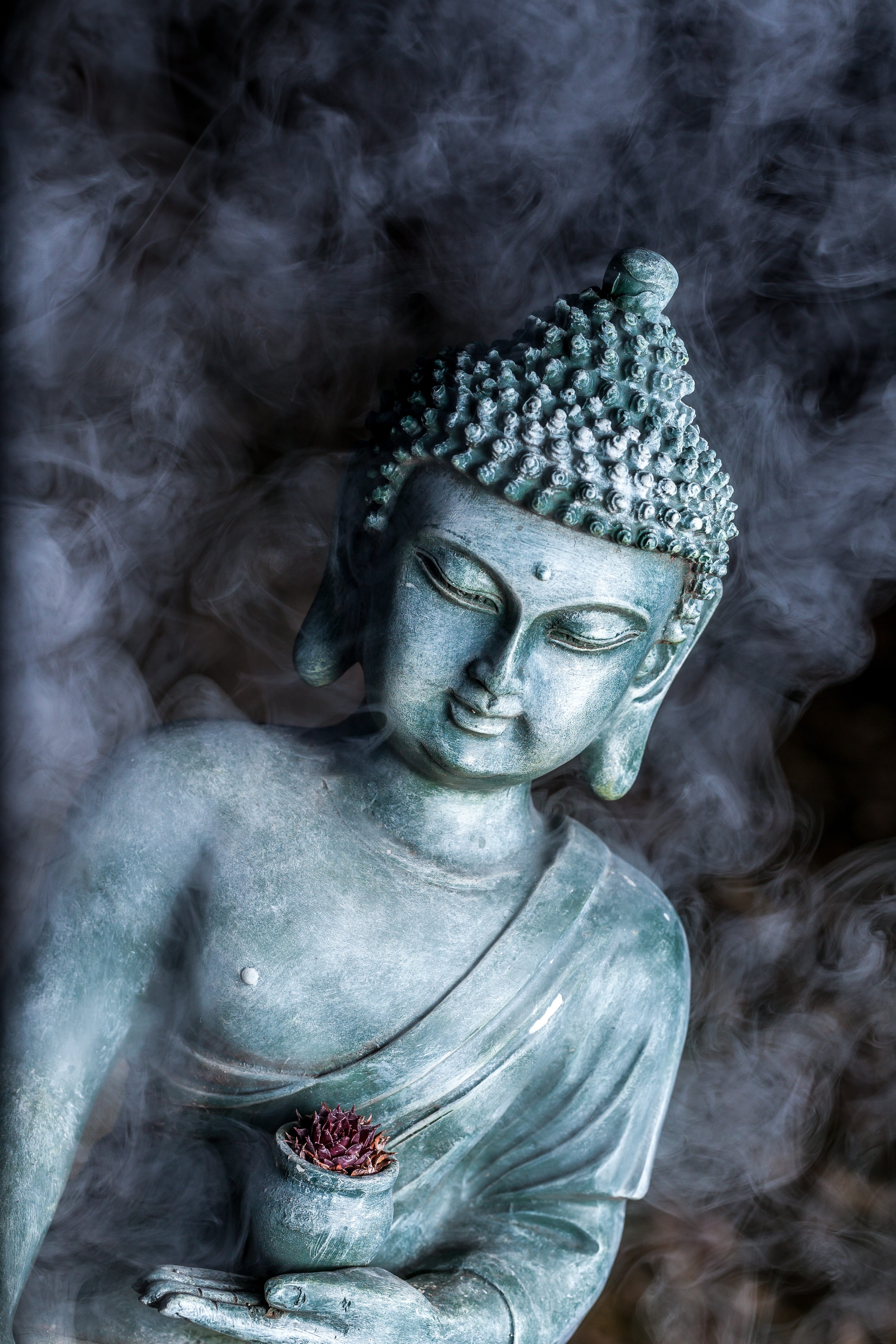 zen, sacred, vape, culture, 5K, art and craft, faith, buddha, craft, creativity, sculpture, religious, place of worship, ancient, pray, statue, old, close-up, Phone HD Wallpaper