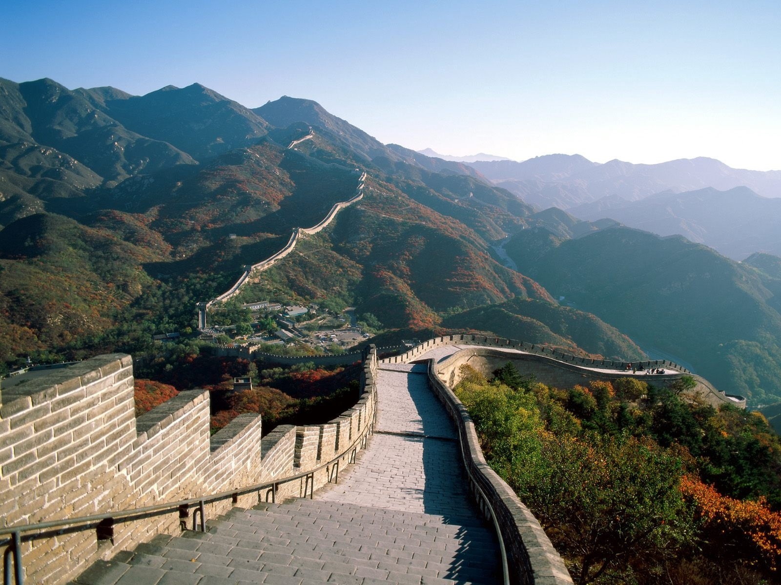 stone Material, badaling Great Wall, cultures, landscape, great, architecture, beauty in nature, non-urban scene, history, environment, wall - Building Feature, HD Wallpaper