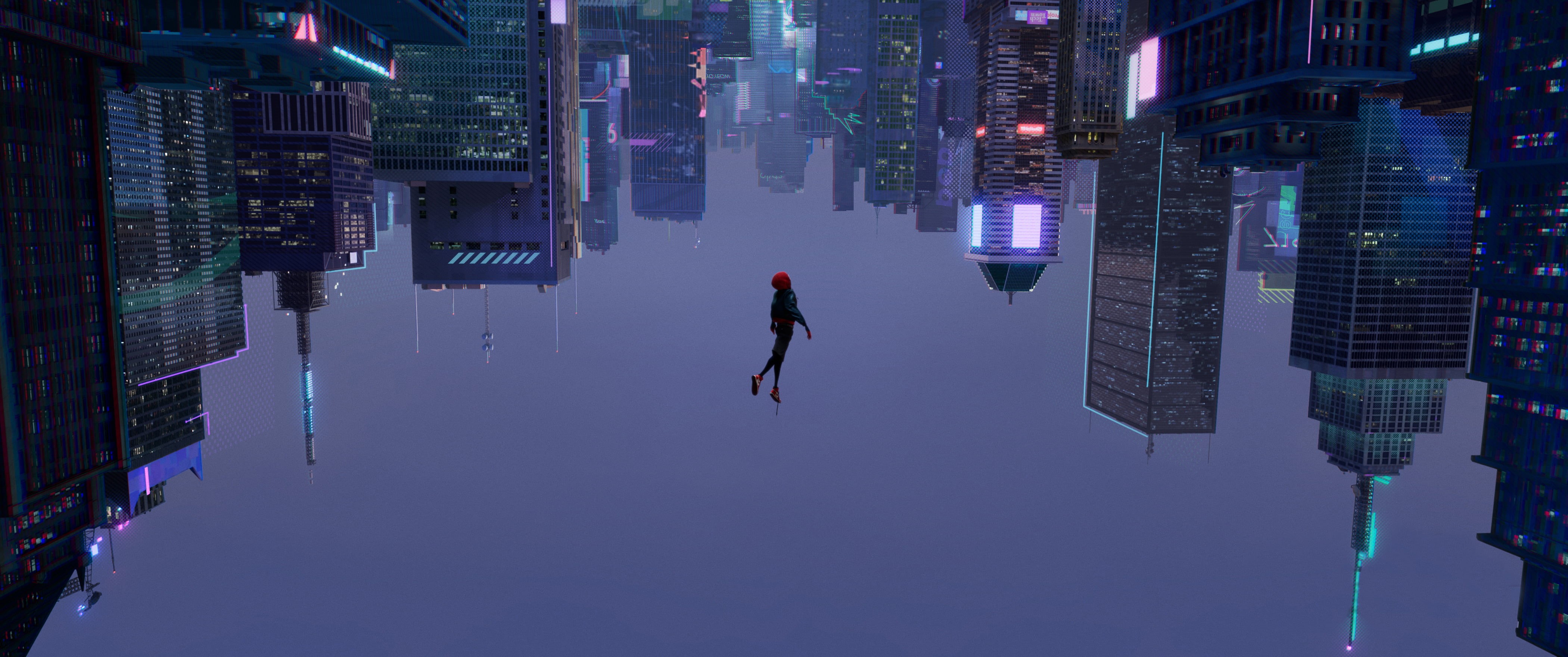 built structure, business, full length, women, city, building exterior, digital composite, internet, Spider-Man: Into the Spider-Verse, adult, technology, HD Wallpaper